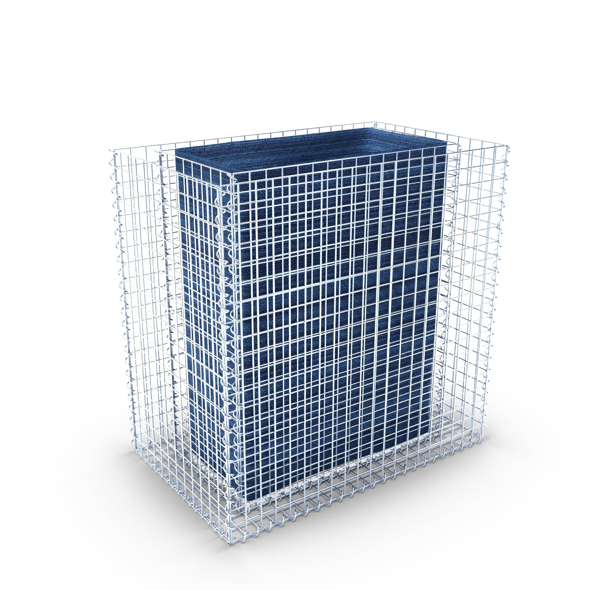 Højbed firkantet 100 cm x 100 cm x 60 cm (L x H x D), maskestørrelse 5 x 5 cm, vægtykkelse 10 cm