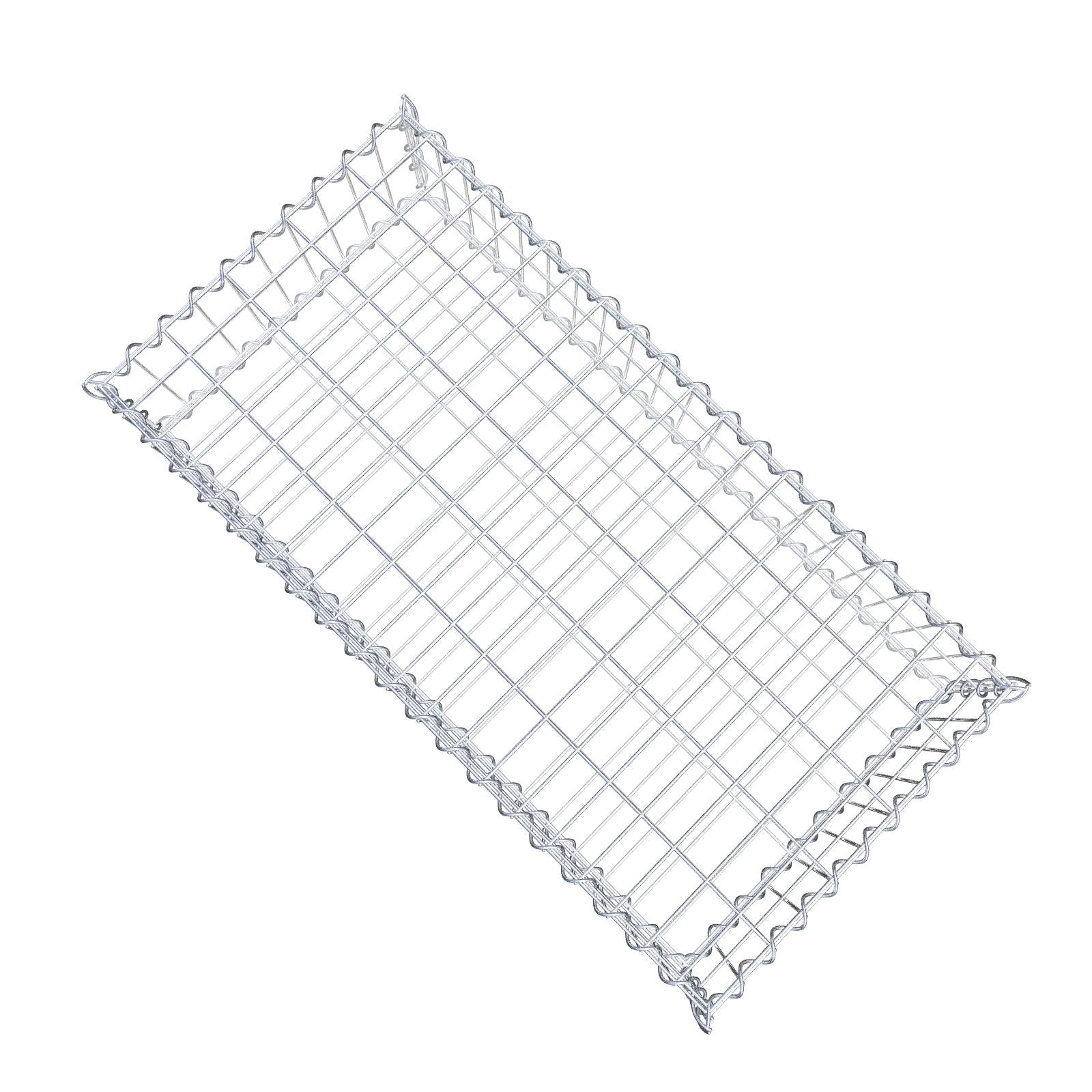 Gabião 100 cm x 20 cm x 50 cm (C x A x P), malhagem 5 cm x 10 cm, espiral