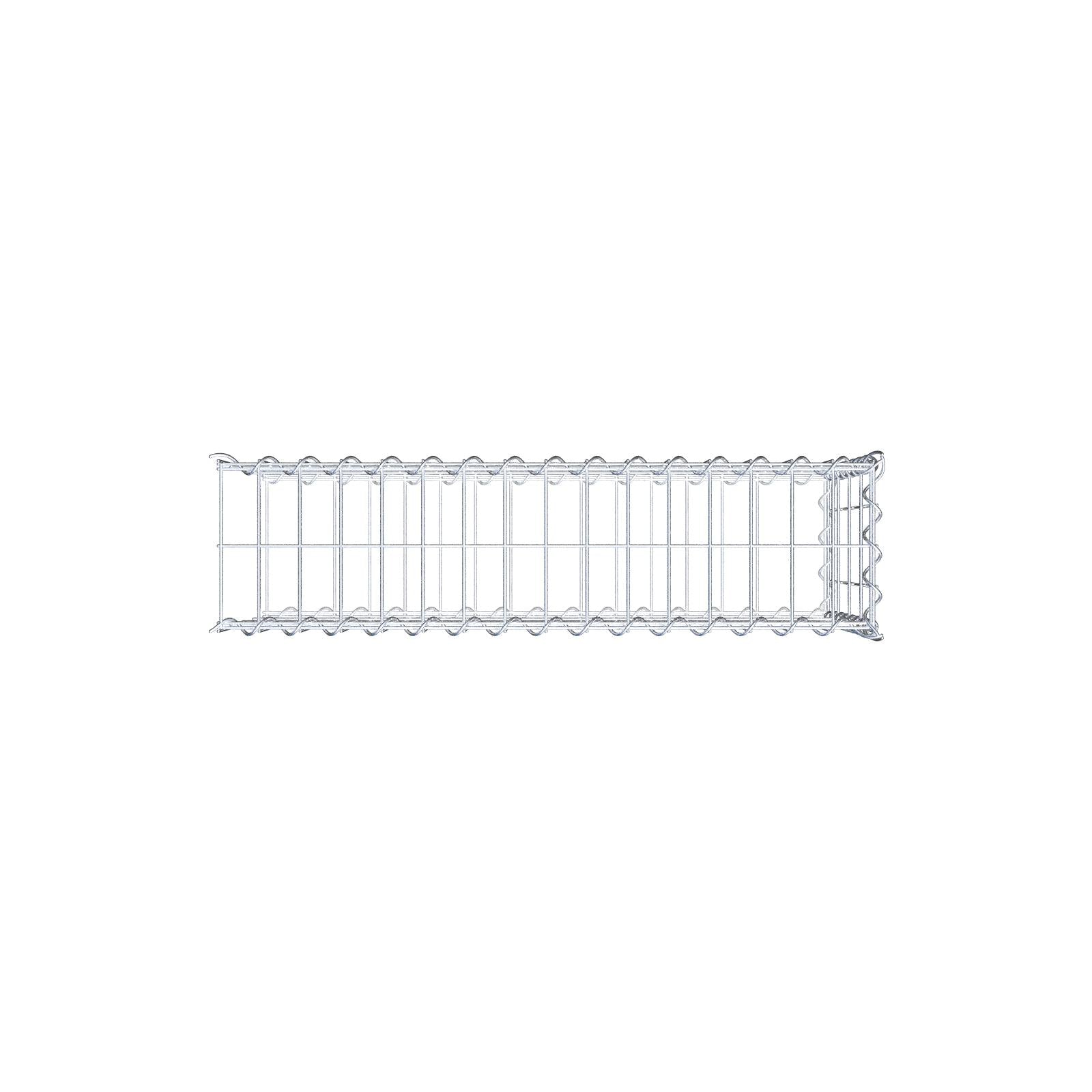 Gavión complementario tipo 2 80 cm x 40 cm x 20 cm (L x A x P), malla 5 cm x 10 cm, espiral