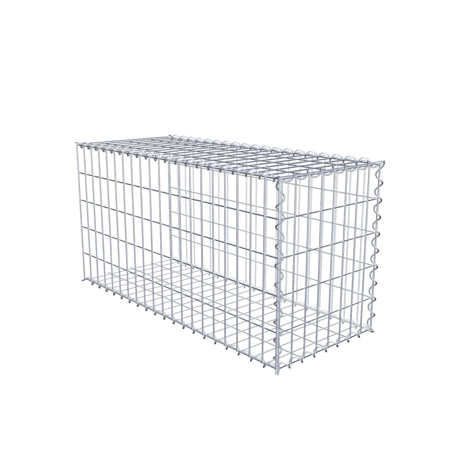 Add-on schanskorf type 2 100 cm x 50 cm x 40 cm (L x H x D), maaswijdte 5 cm x 10 cm, spiraalvormig