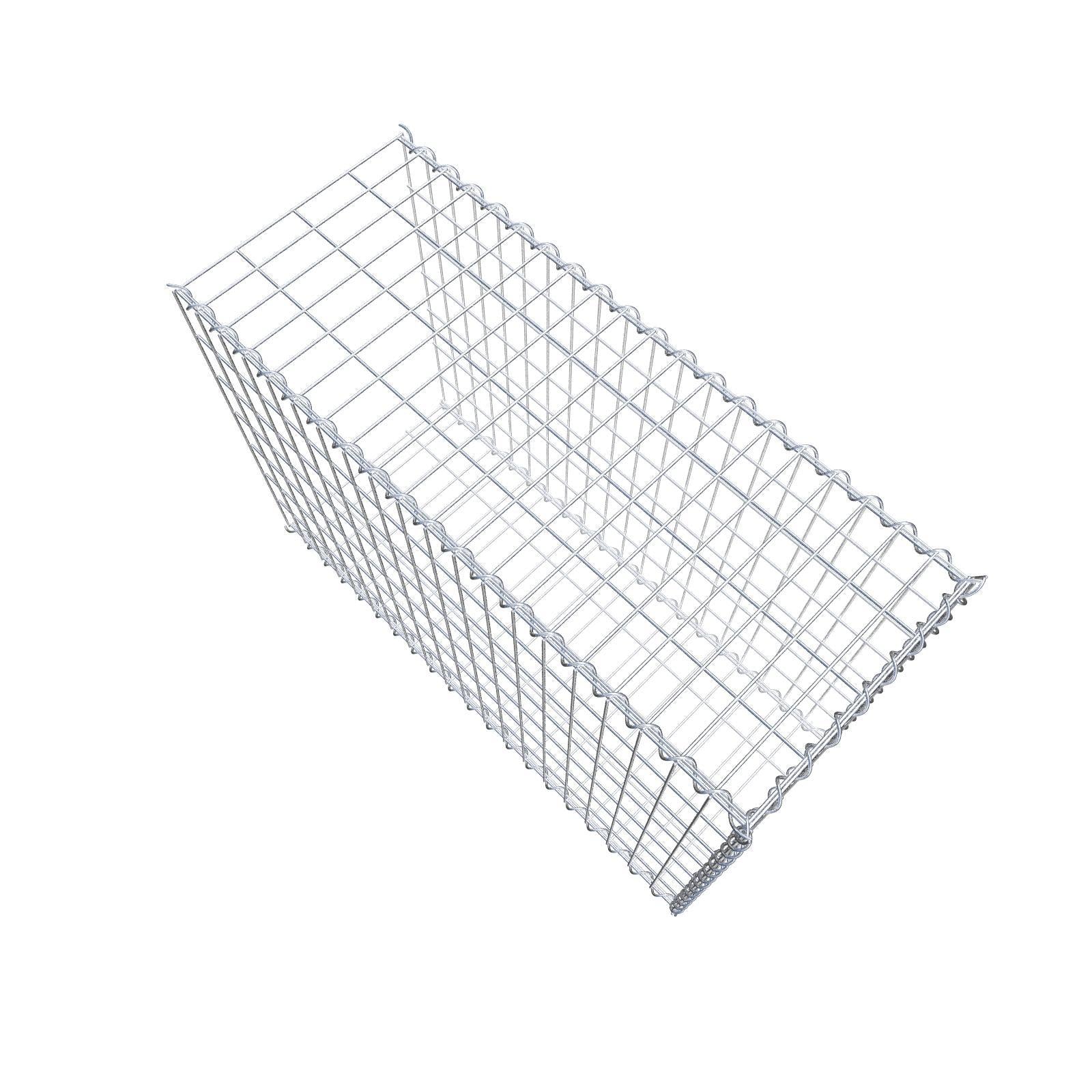 Gabbione aggiuntivo tipo 2 100 cm x 70 cm x 40 cm (L x H x P), dimensione maglia 5 cm x 10 cm, a spirale