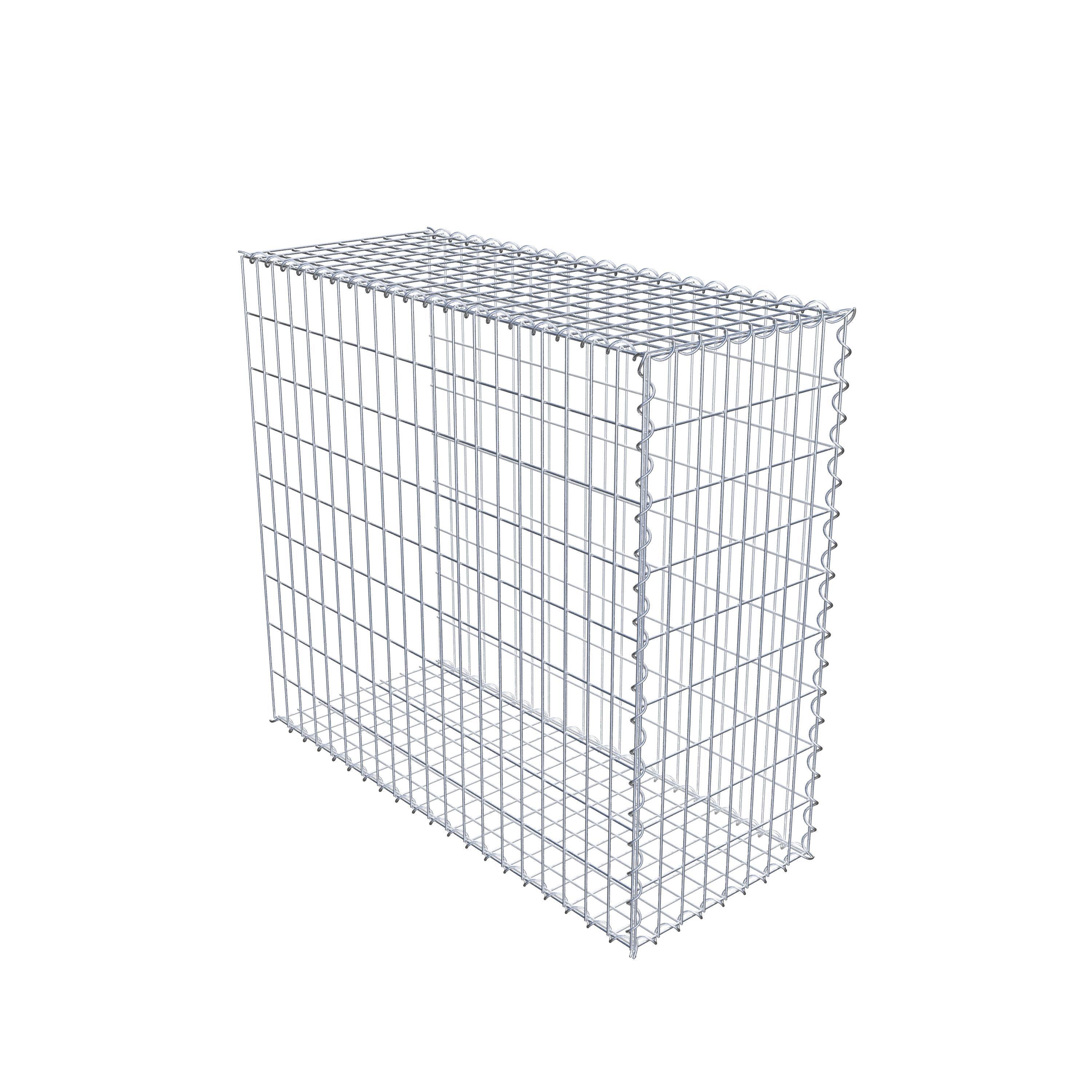 Gavión complementario tipo 2 100 cm x 90 cm x 40 cm (L x A x P), luz de malla 5 cm x 10 cm, en espiral