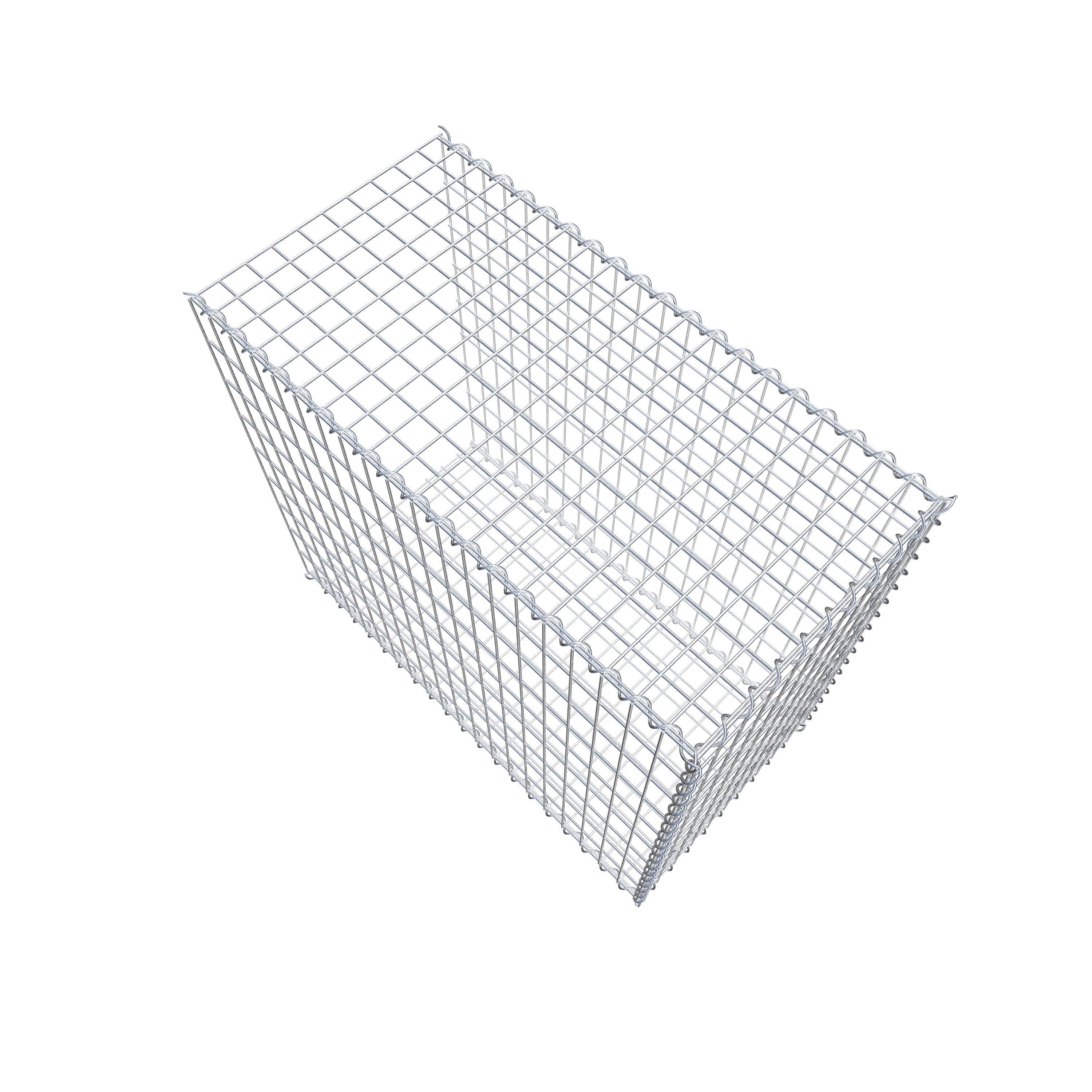 Gabião tipo 2 100 cm x 90 cm x 50 cm (C x A x P), malhagem 5 cm x 10 cm, espiral