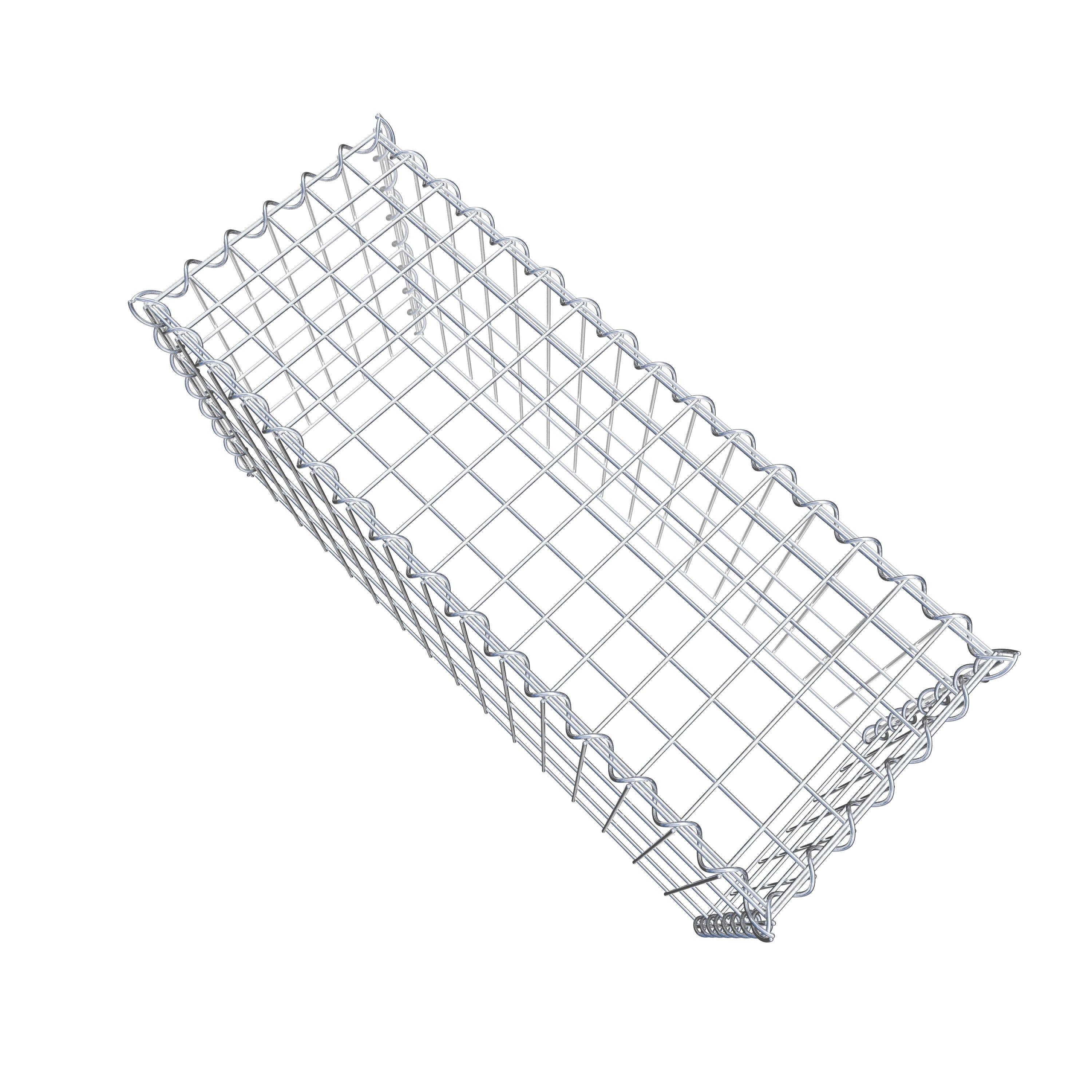 Gabion rapporté type 3 80 cm x 40 cm x 30 cm (L x H x P), mailles 5 cm x 10 cm, spirale