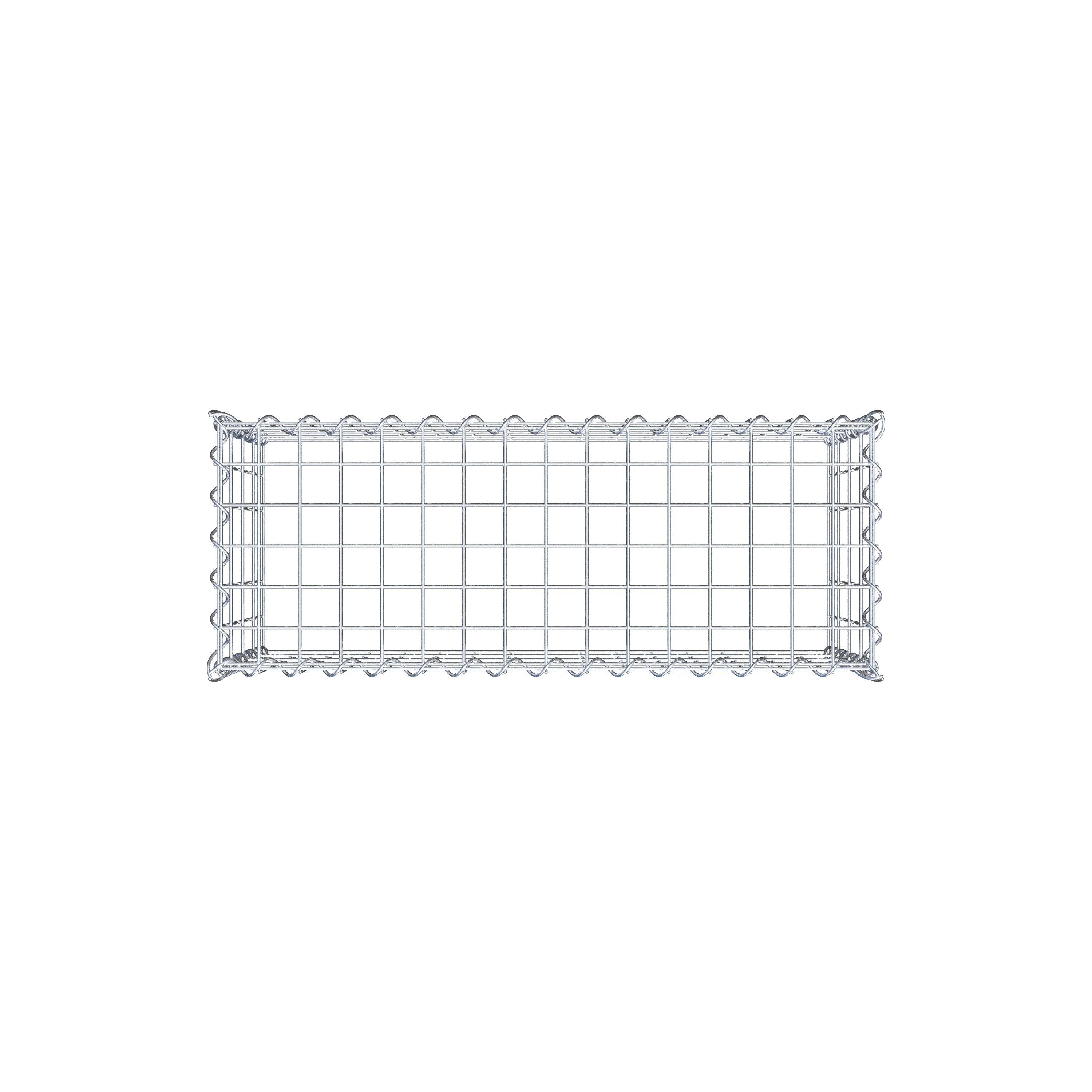 Gabion rapporté type 3 80 cm x 40 cm x 30 cm (L x H x P), mailles 5 cm x 10 cm, spirale