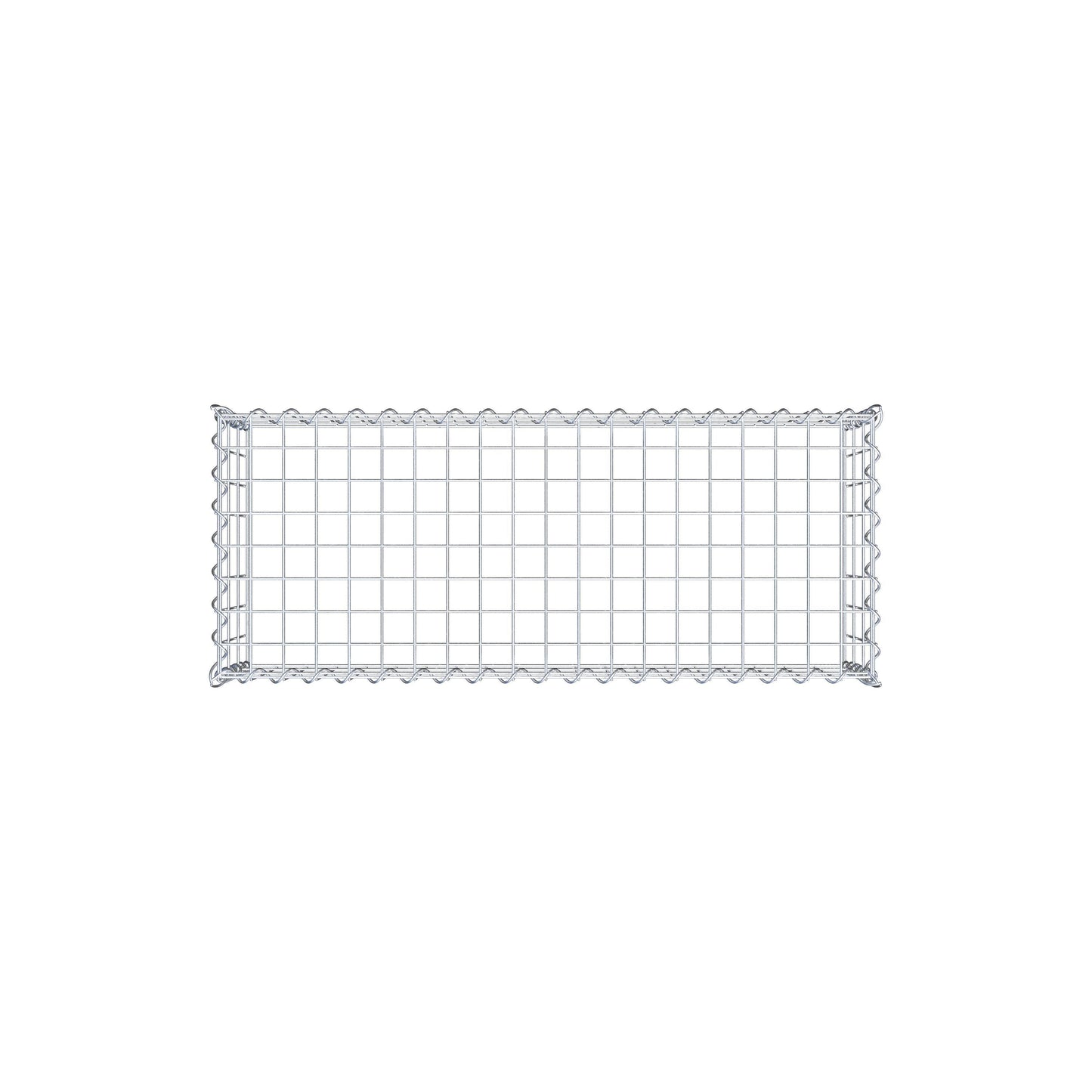 Grown-on gabion type 3 100 cm x 30 cm x 40 cm (L x H x D), mesh size 5 cm x 10 cm, spiral