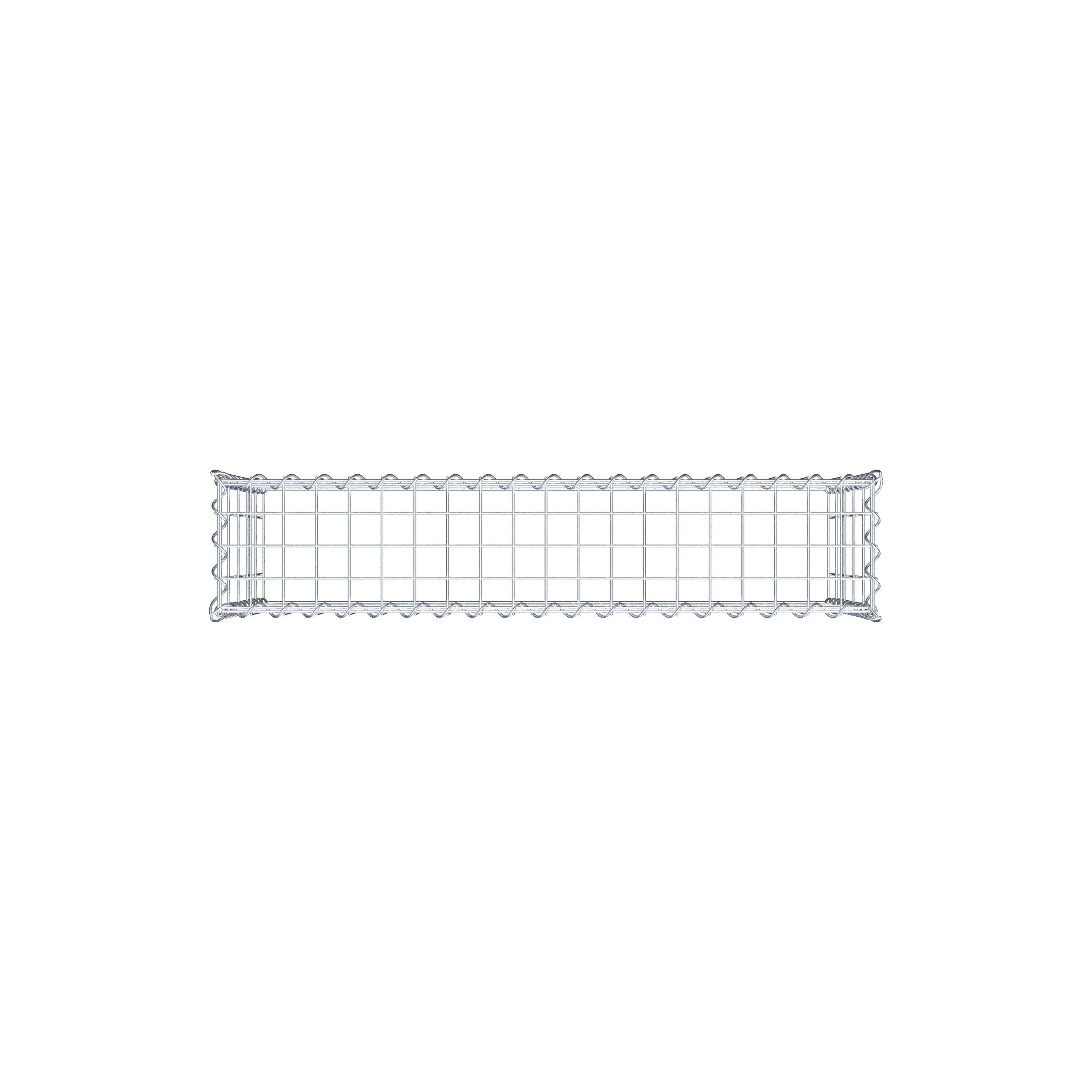Gabion rapporté type 3 100 cm x 50 cm x 20 cm (L x H x P), mailles 5 cm x 10 cm, spirale
