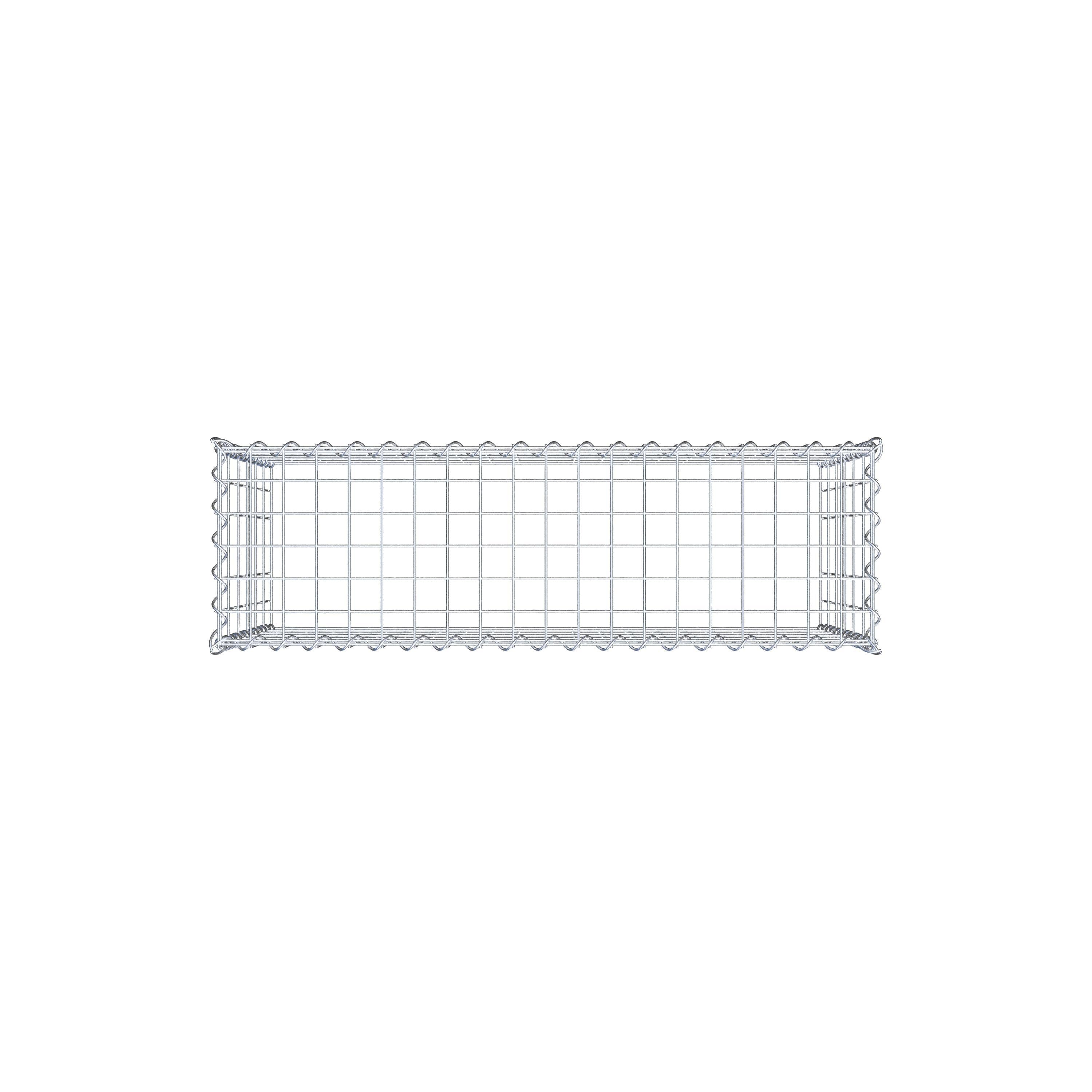 Gabião Tipo 3 100 cm x 60 cm x 30 cm (C x A x P), malhagem 5 cm x 10 cm, espiral