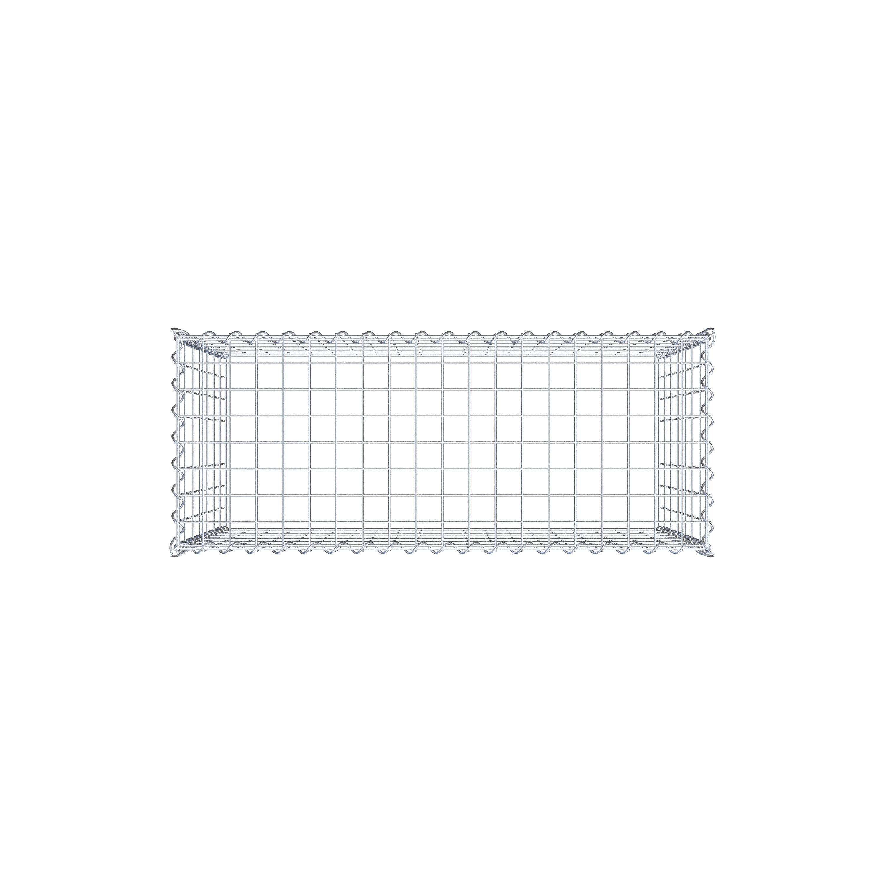 Grown-on gabion type 3 100 cm x 70 cm x 40 cm (L x H x D), mesh size 5 cm x 10 cm, spiral