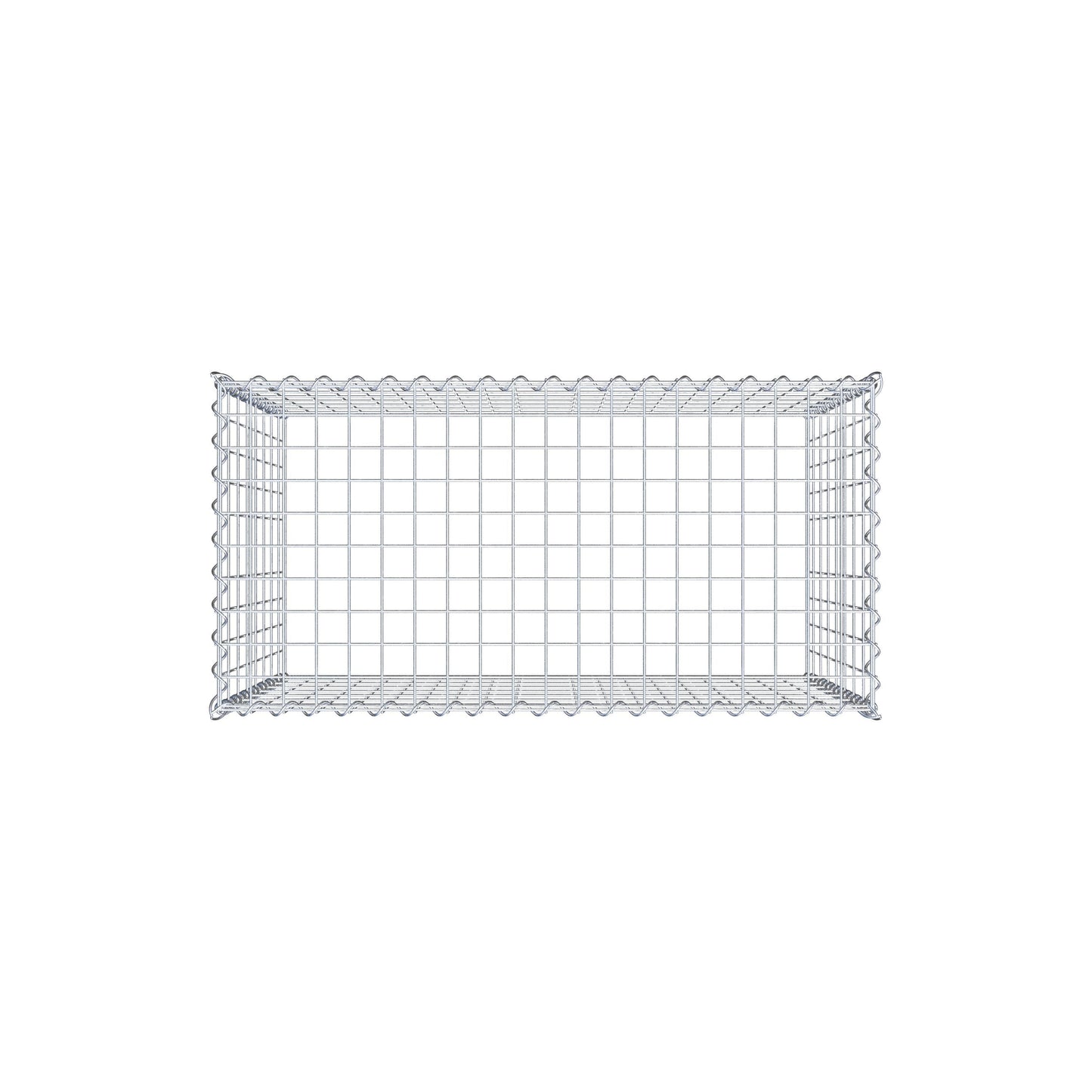 Gavión complementario tipo 3 100 cm x 80 cm x 50 cm (L x A x P), malla 5 cm x 10 cm, espiral