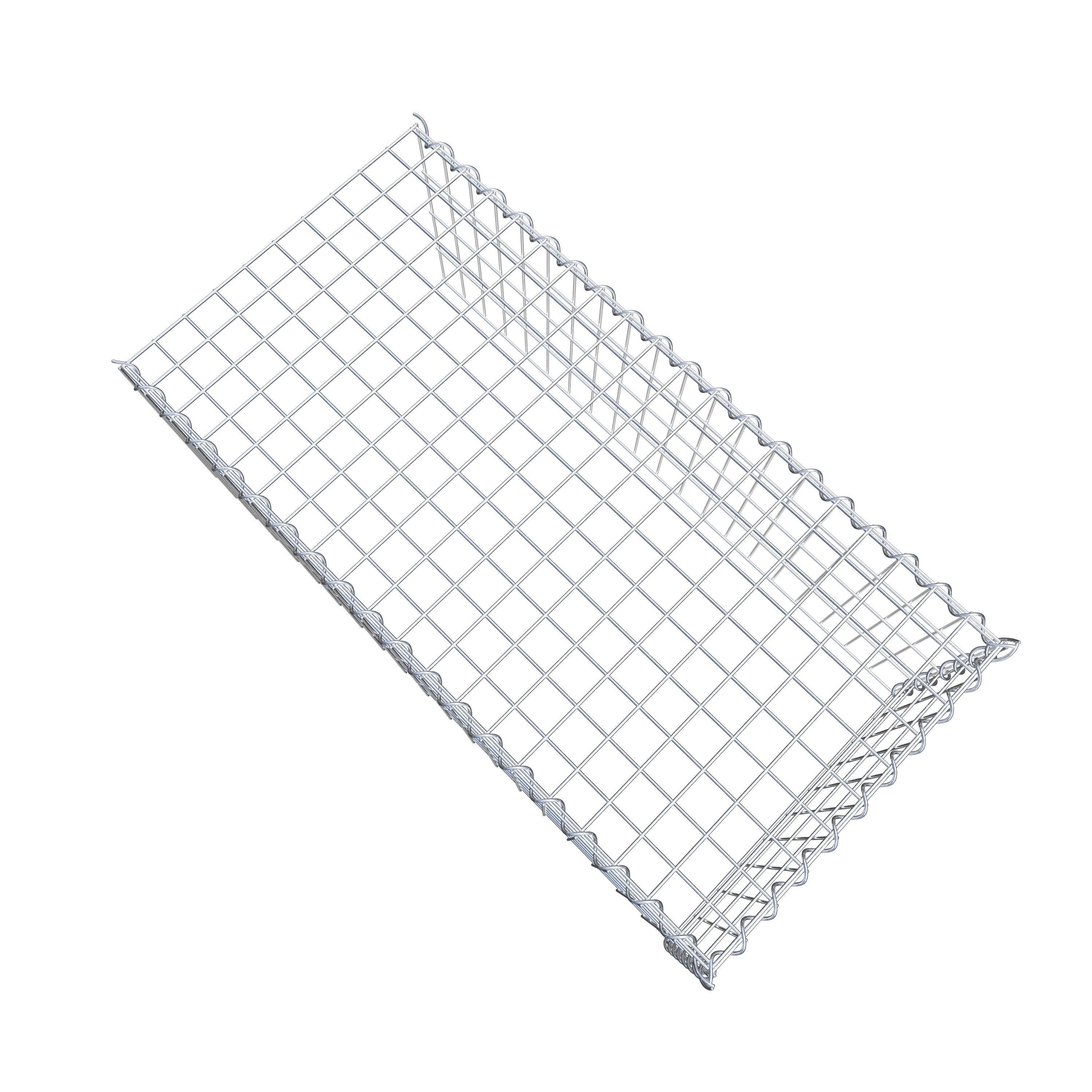 Gabion rapporté type 4 100 cm x 40 cm x 50 cm (L x H x P), mailles 5 cm x 10 cm, spirale