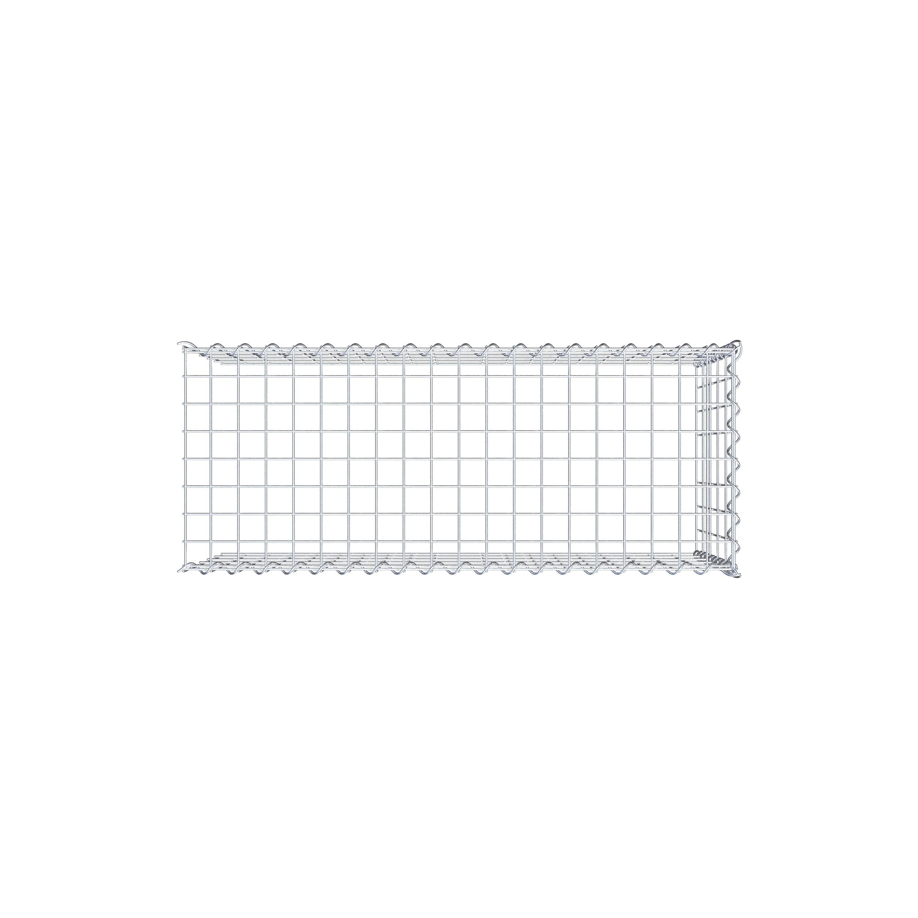 Gabion rapporté type 4 100 cm x 50 cm x 40 cm (L x H x P), mailles 5 cm x 10 cm, spirale
