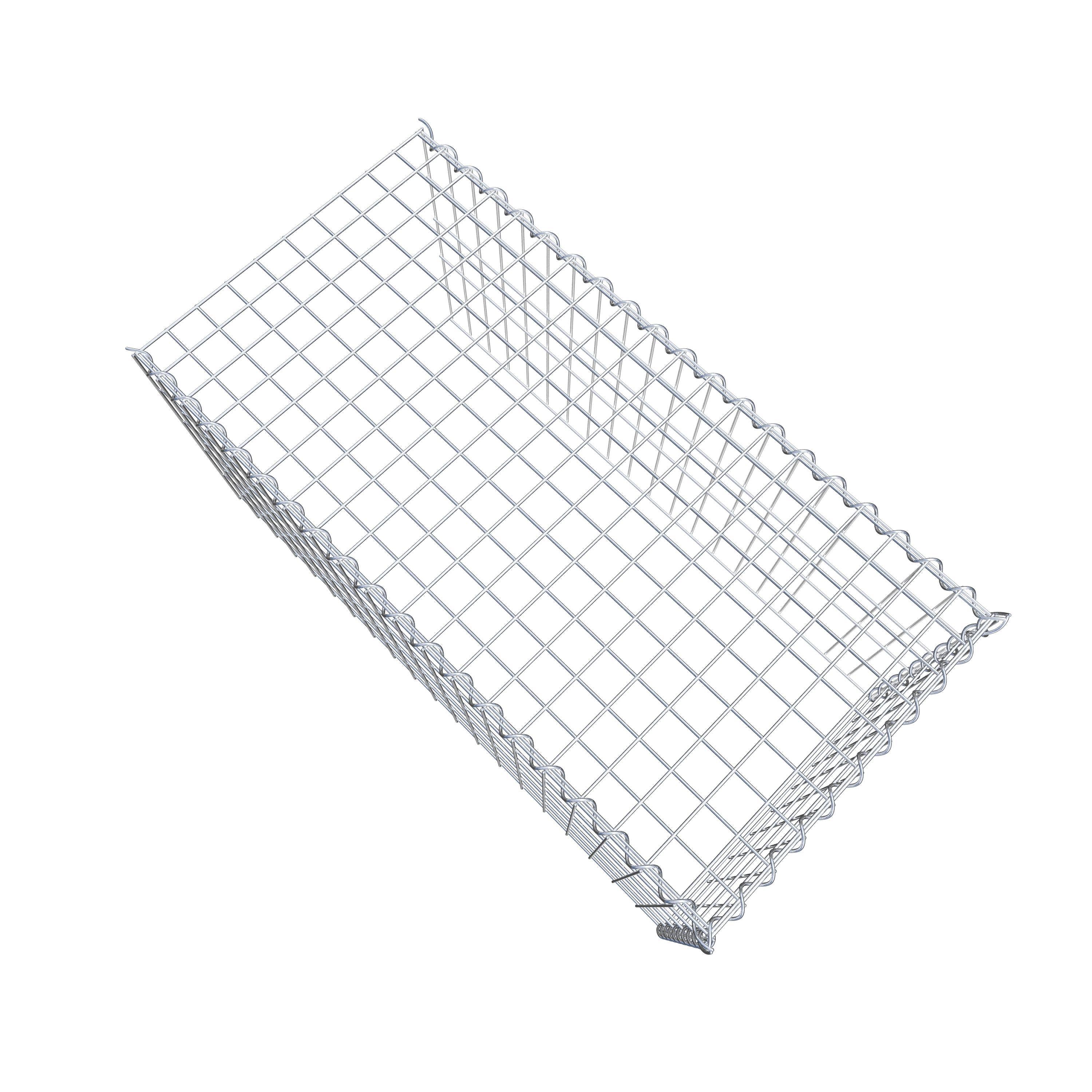 Gabião tipo 4 100 cm x 50 cm x 50 cm (C x A x P), malhagem 5 cm x 10 cm, espiral