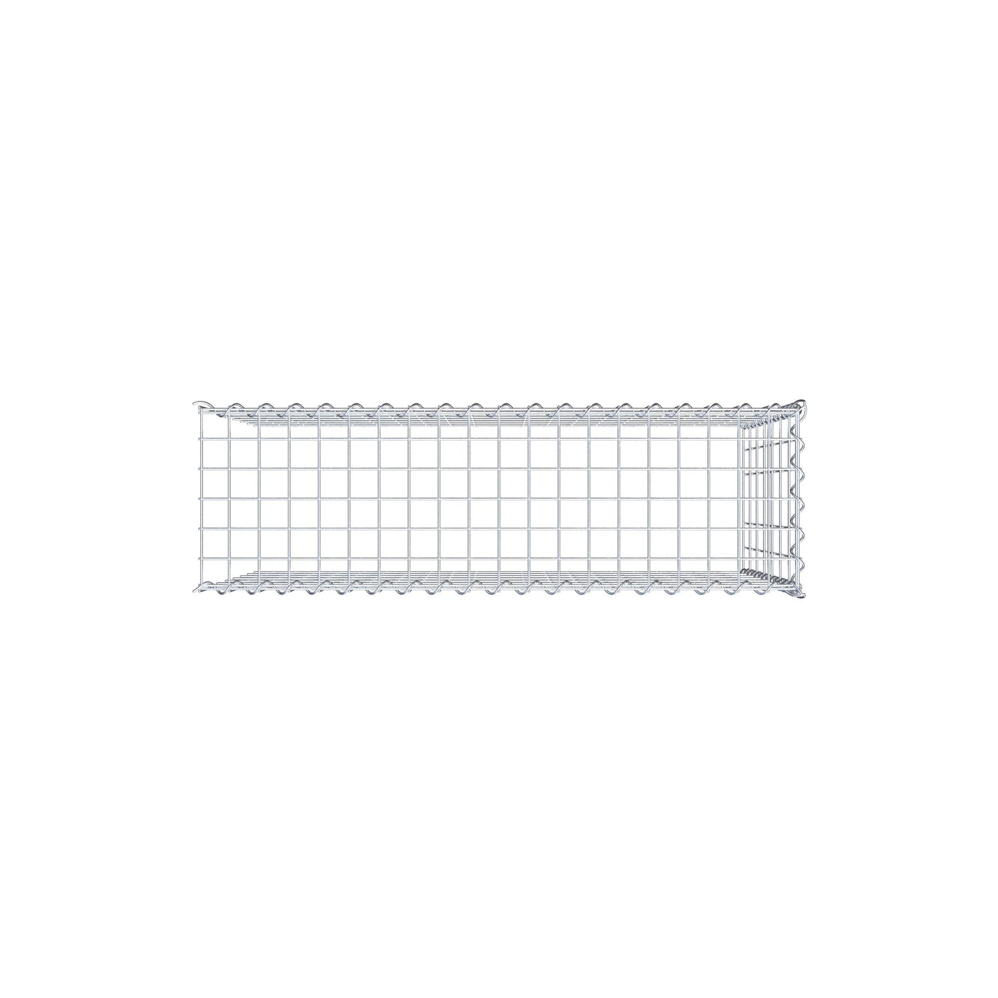 Gabion rapporté type 4 100 cm x 70 cm x 30 cm (L x H x P), mailles 5 cm x 10 cm, spirale