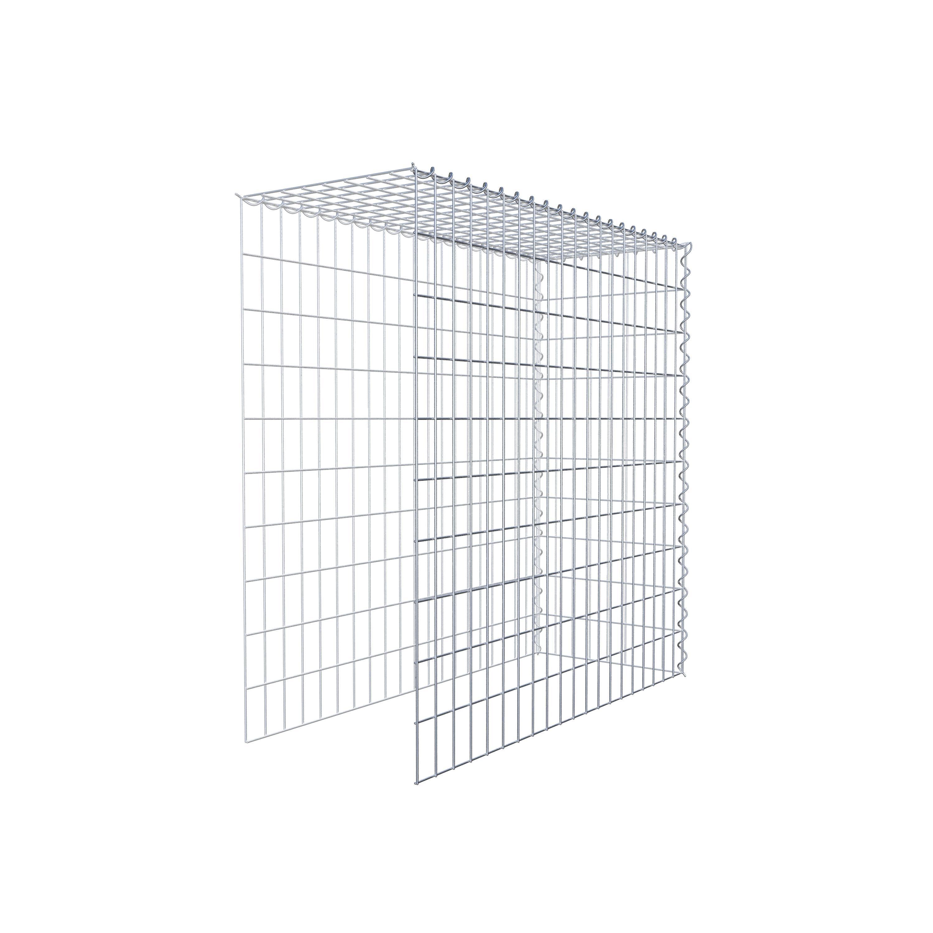 Gavión complementario tipo 4 100 cm x 100 cm x 40 cm (L x A x P), malla 5 cm x 10 cm, espiral