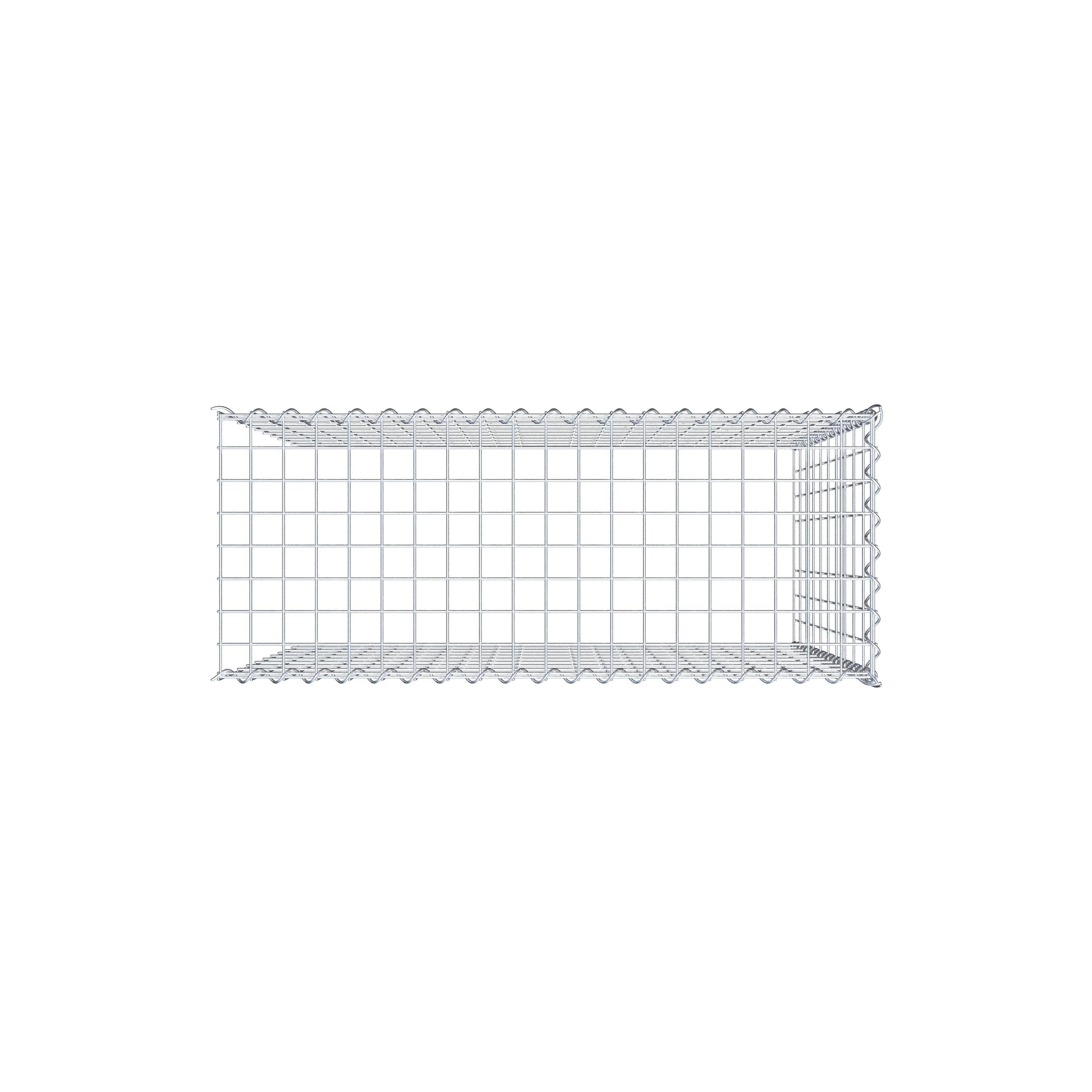Gavión complementario tipo 4 100 cm x 100 cm x 40 cm (L x A x P), malla 5 cm x 10 cm, espiral