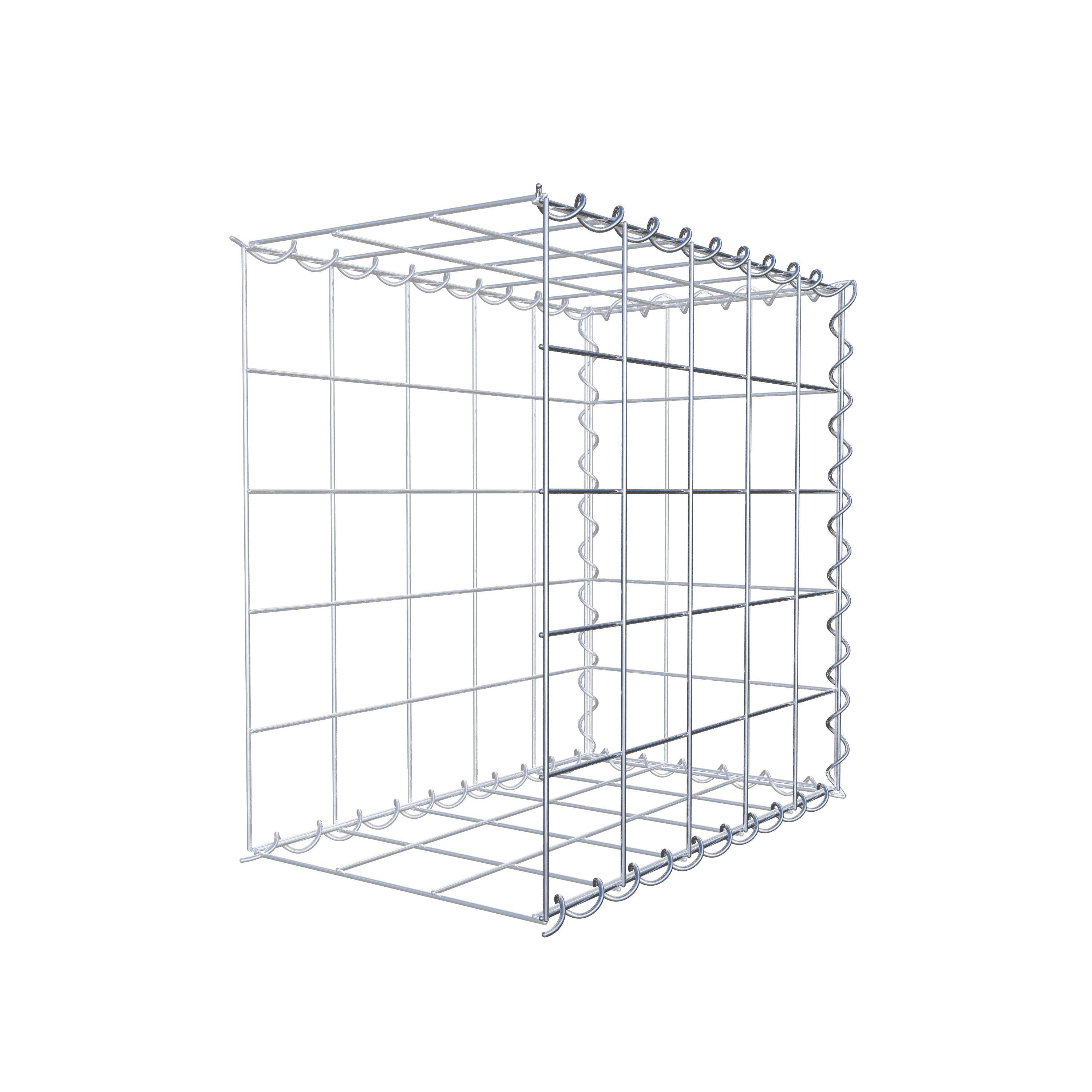 Gavión adicional tipo 2 50 cm x 50 cm x 30 cm (L x A x P), malla 10 cm x 10 cm, en espiral