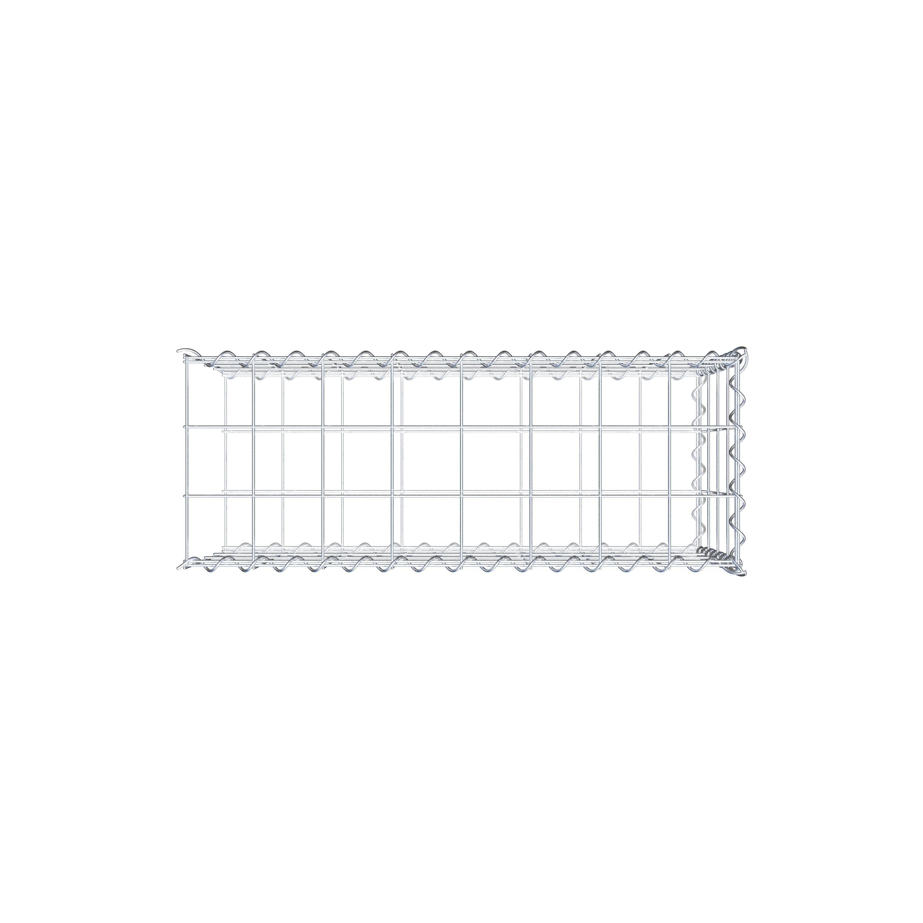Gavión complementario tipo 2 80 cm x 40 cm x 30 cm (L x A x P), malla 10 cm x 10 cm, espiral