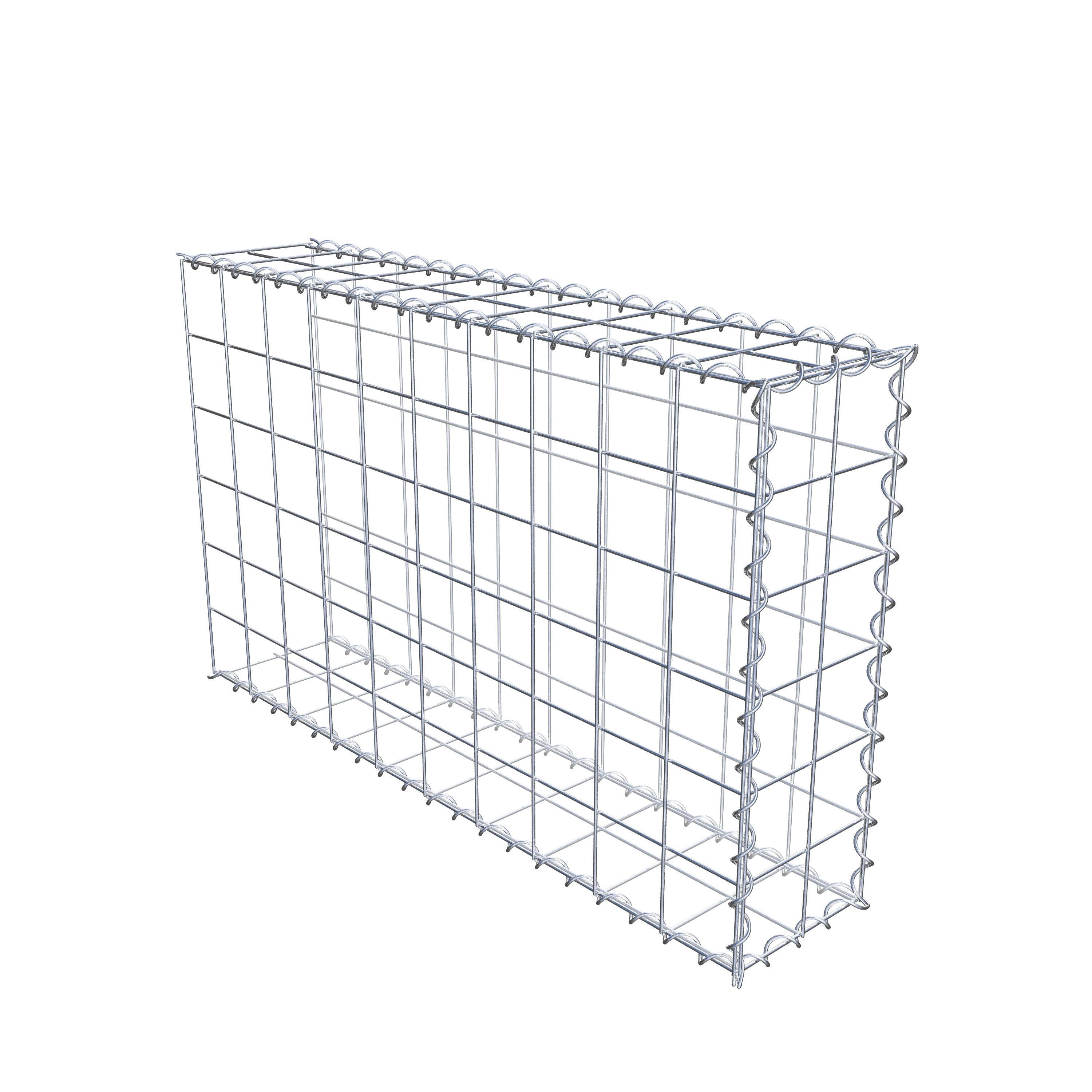 Gavión complementario tipo 2 100 cm x 60 cm x 20 cm (L x A x P), malla 10 cm x 10 cm, espiral