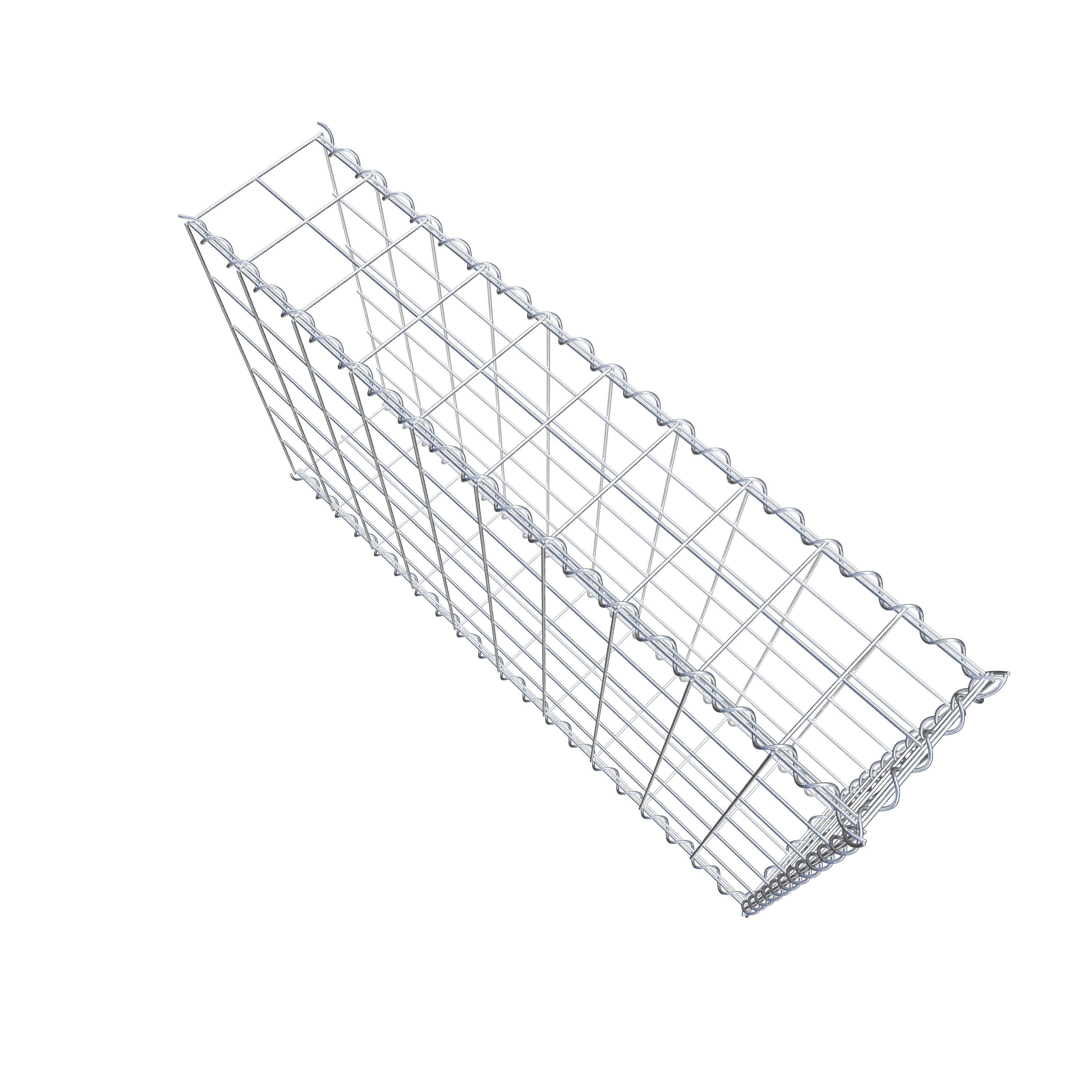 Gavión complementario tipo 2 100 cm x 60 cm x 20 cm (L x A x P), malla 10 cm x 10 cm, espiral