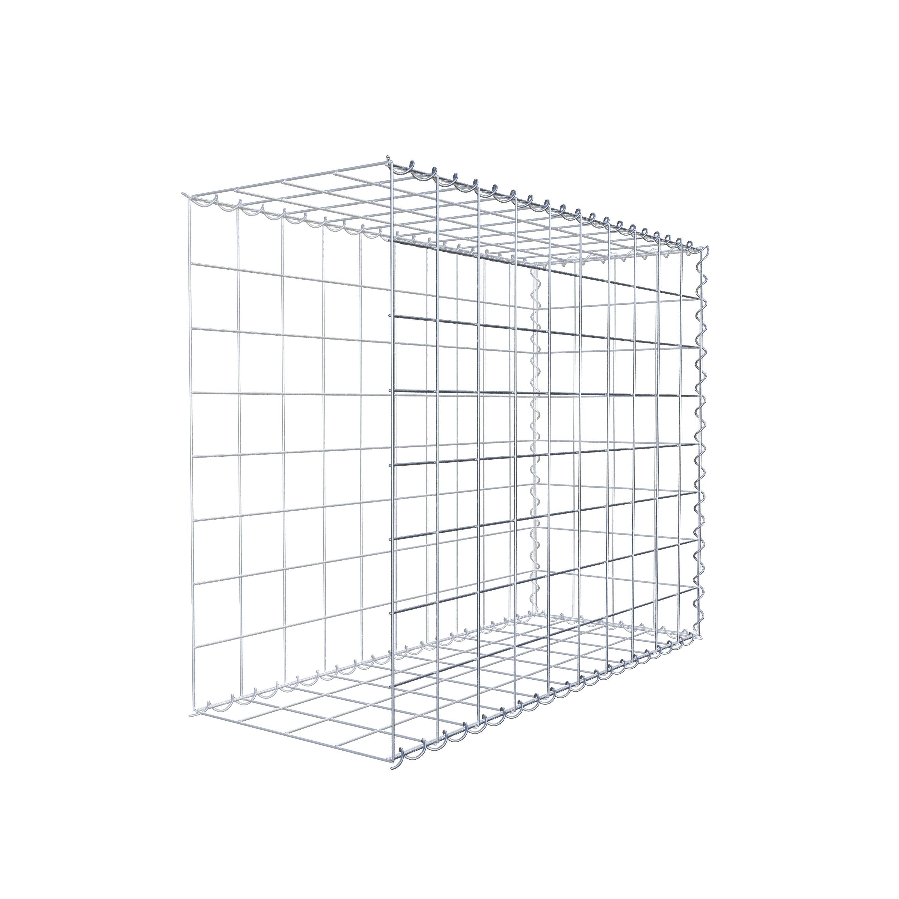 Gabion rapporté type 2 100 cm x 80 cm x 40 cm (L x H x P), mailles 10 cm x 10 cm, spirale