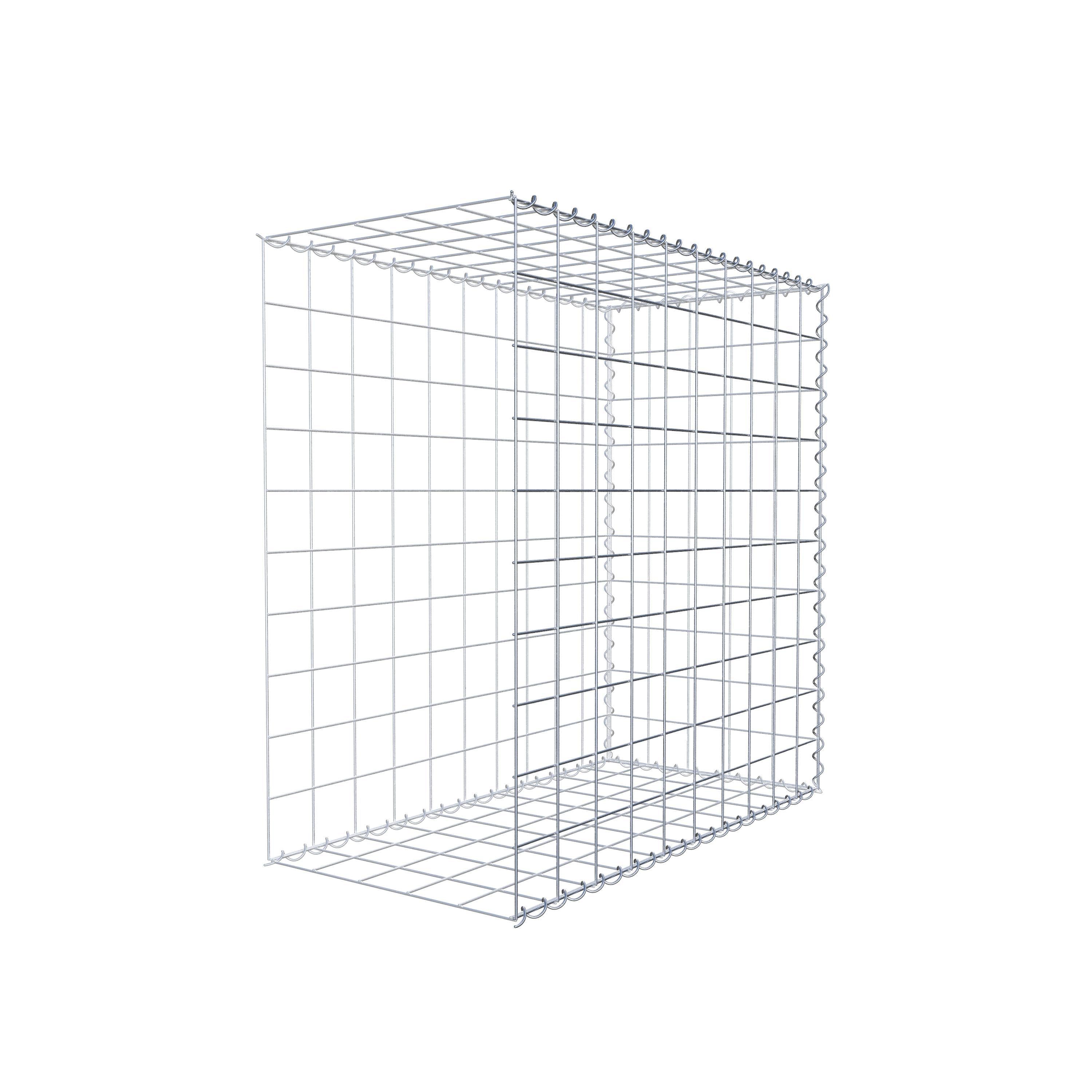 Gabião tipo 2 100 cm x 100 cm x 50 cm (C x A x P), malhagem 10 cm x 10 cm, espiral