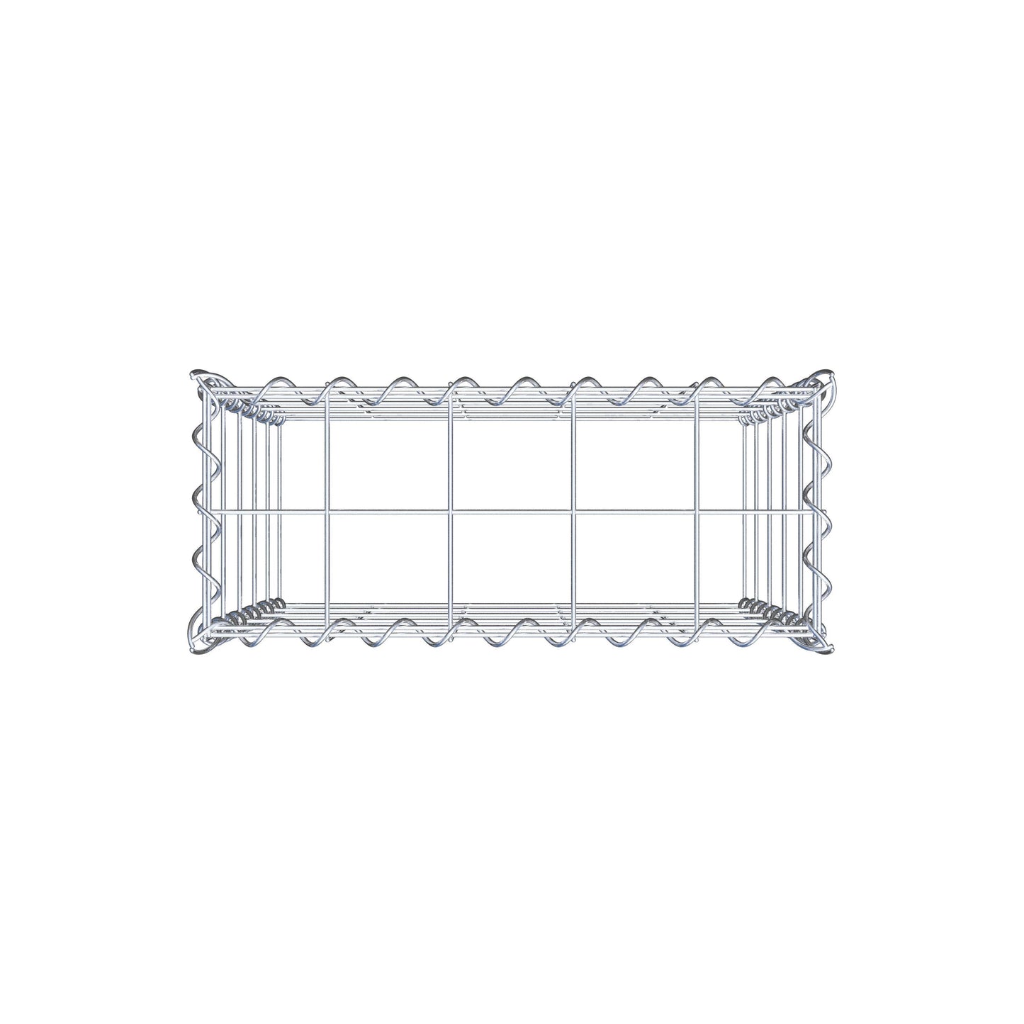 Extra gabion typ 3 50 cm x 50 cm x 20 cm (L x H x D), maskstorlek 10 cm x 10 cm, spiral