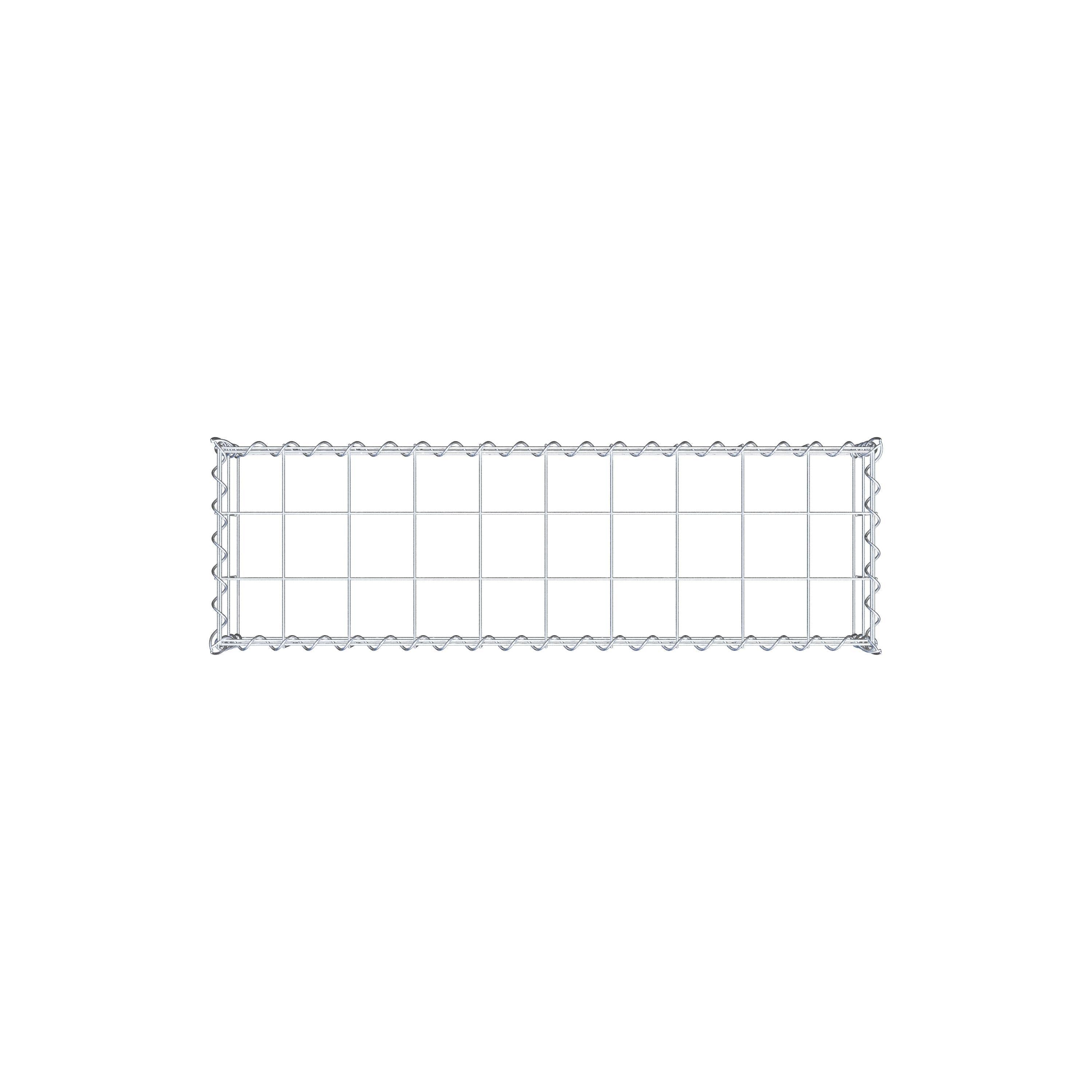 Gabião tipo 3 100 cm x 20 cm x 30 cm (C x A x P), malhagem 10 cm x 10 cm, espiral
