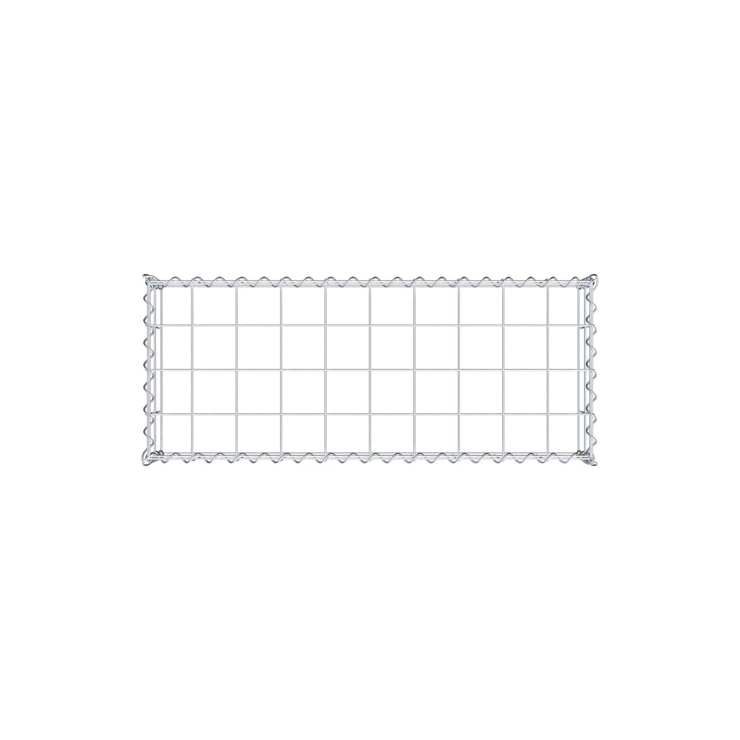 Extra gabion typ 3 100 cm x 20 cm x 40 cm (L x H x D), maskstorlek 10 cm x 10 cm, spiral