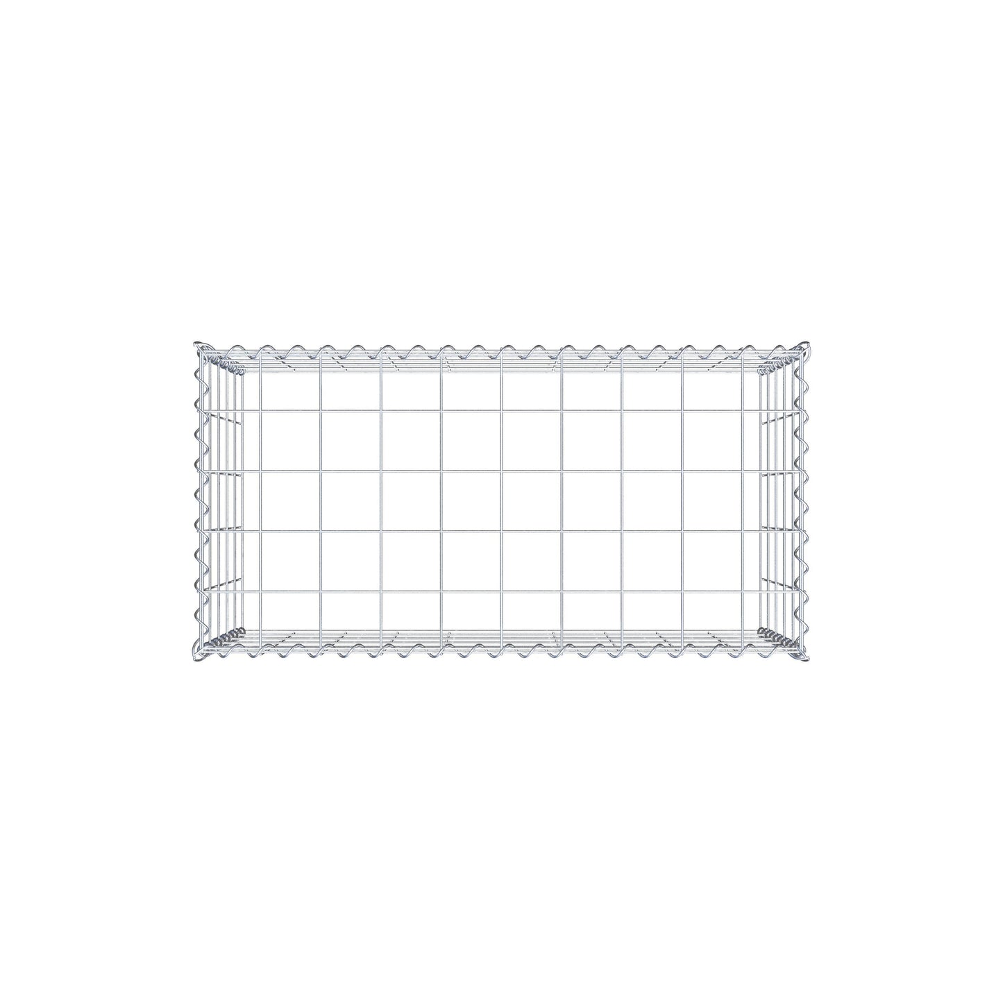 Grown-on gabion type 3 100 cm x 50 cm x 50 cm (L x H x D), mesh size 10 cm x 10 cm, spiral