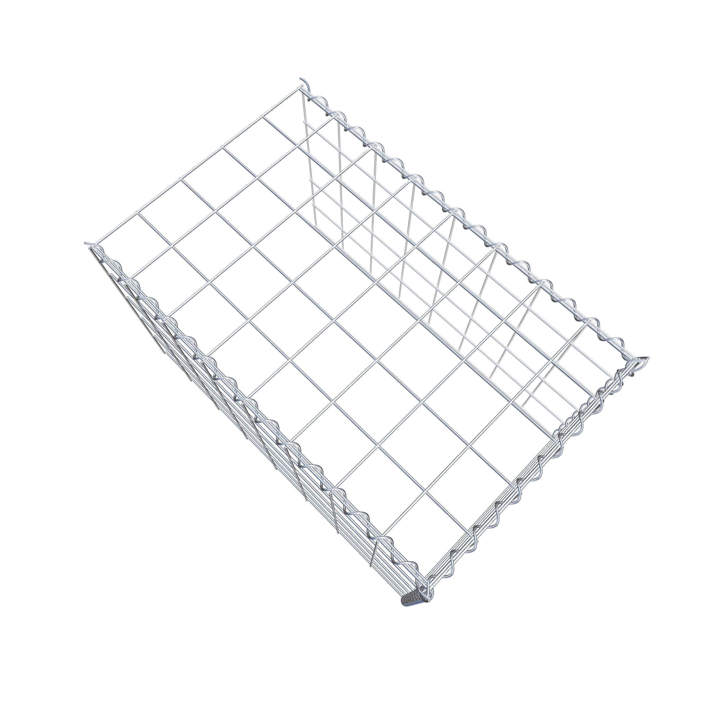 Gabião tipo 4 80 cm x 50 cm x 50 cm (C x A x P), malhagem 10 cm x 10 cm, espiral