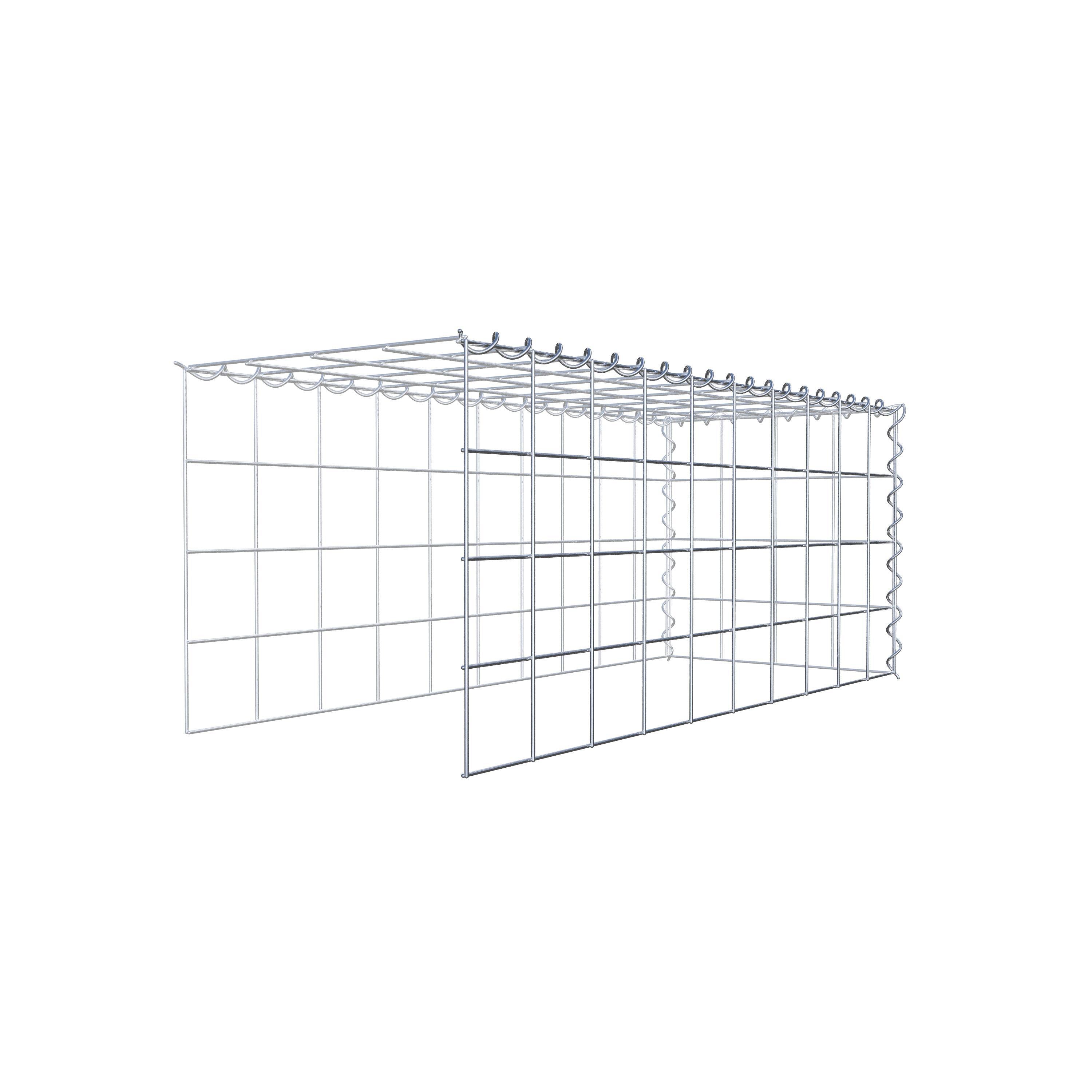 Gabião tipo 4 100 cm x 40 cm x 40 cm (C x A x P), malhagem 10 cm x 10 cm, espiral