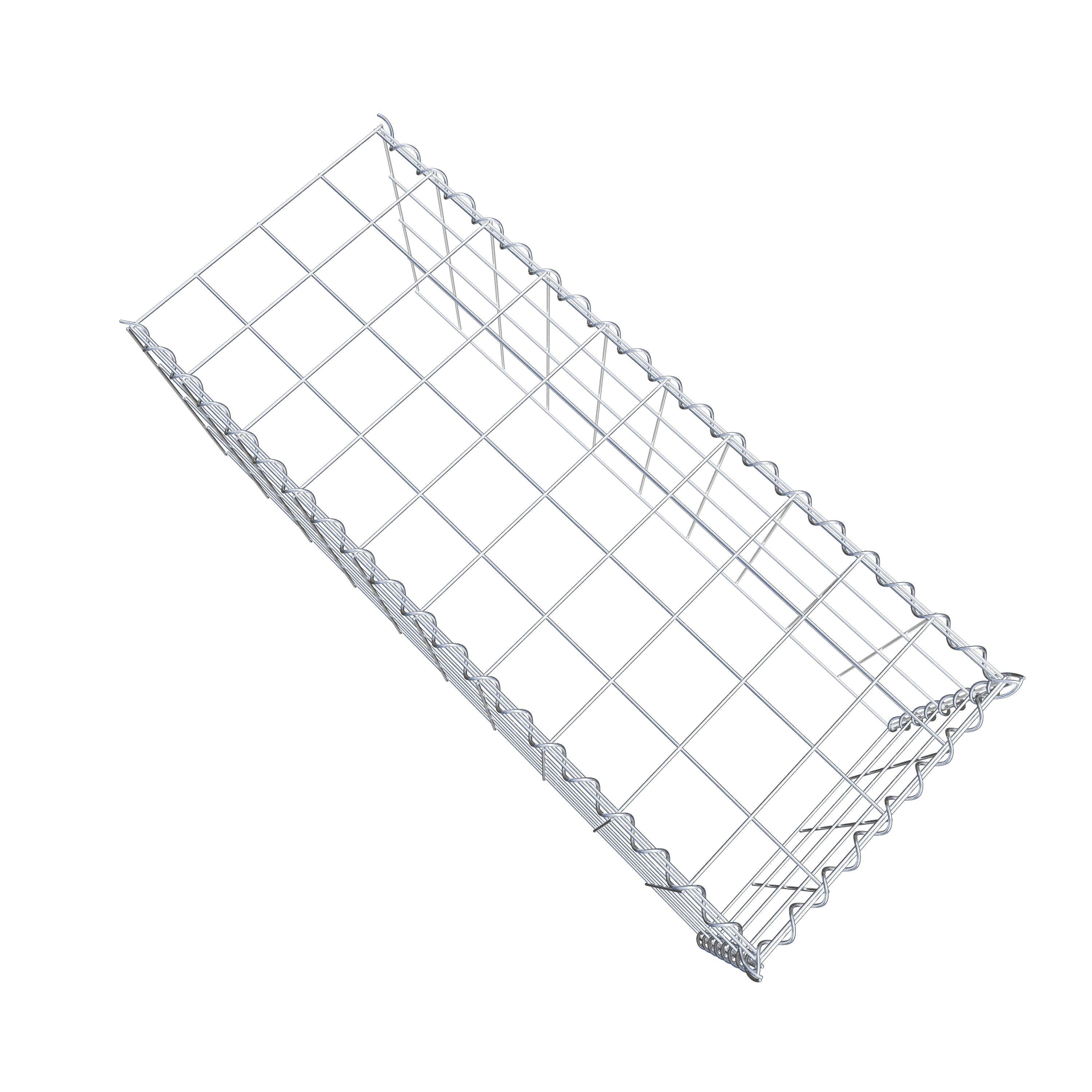 Gabião tipo 4 100 cm x 40 cm x 40 cm (C x A x P), malhagem 10 cm x 10 cm, espiral