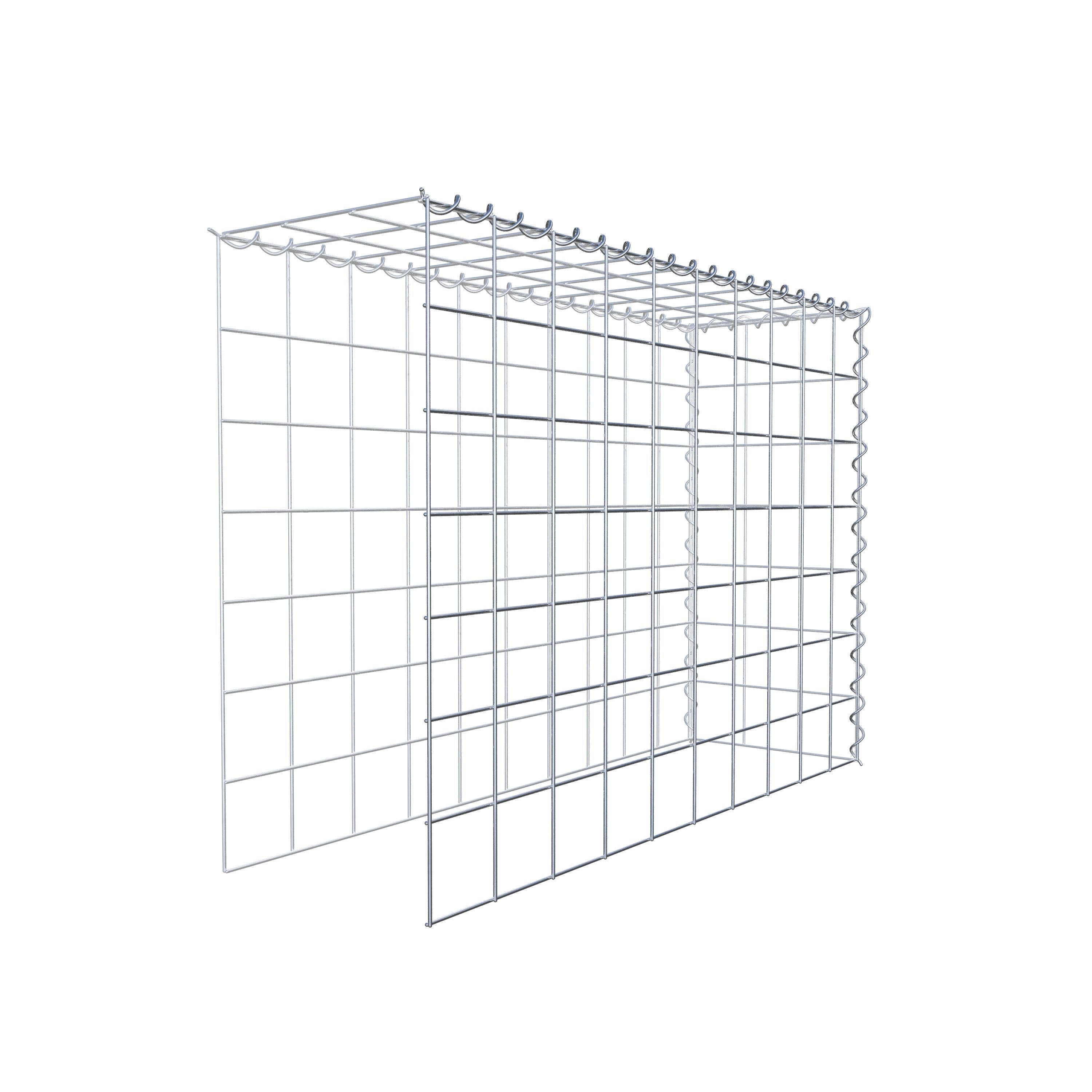 Gabião Tipo 4 100 cm x 70 cm x 30 cm (C x A x P), malhagem 10 cm x 10 cm, espiral