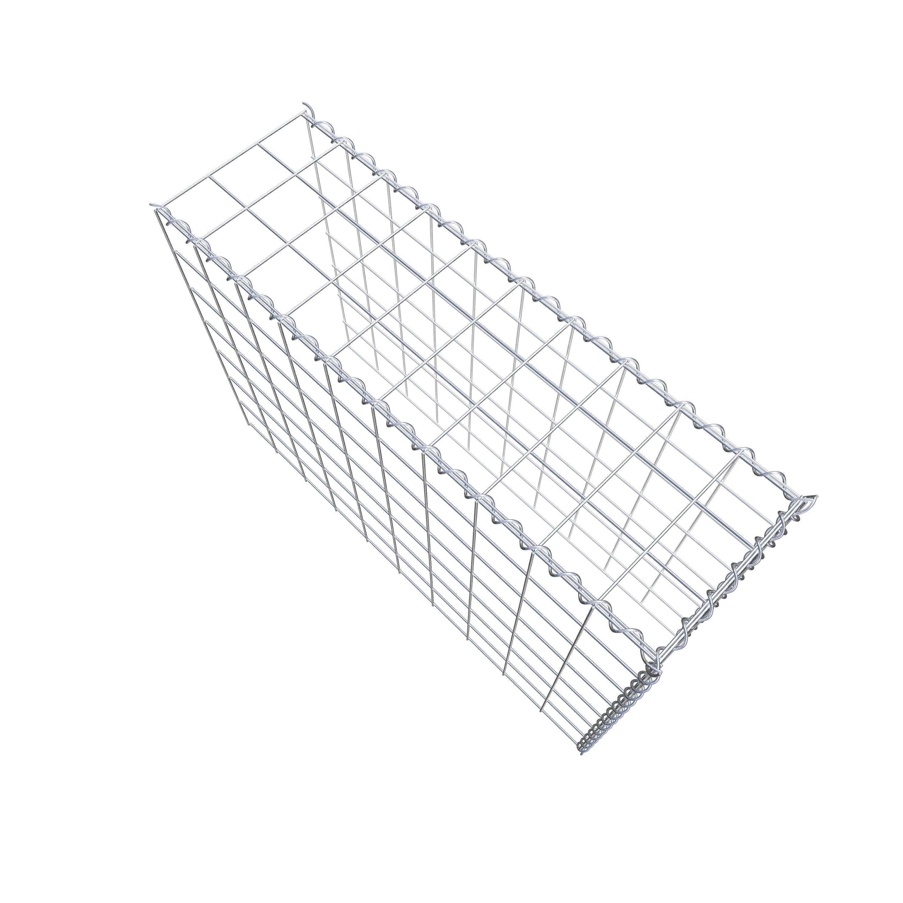 Gabião Tipo 4 100 cm x 70 cm x 30 cm (C x A x P), malhagem 10 cm x 10 cm, espiral