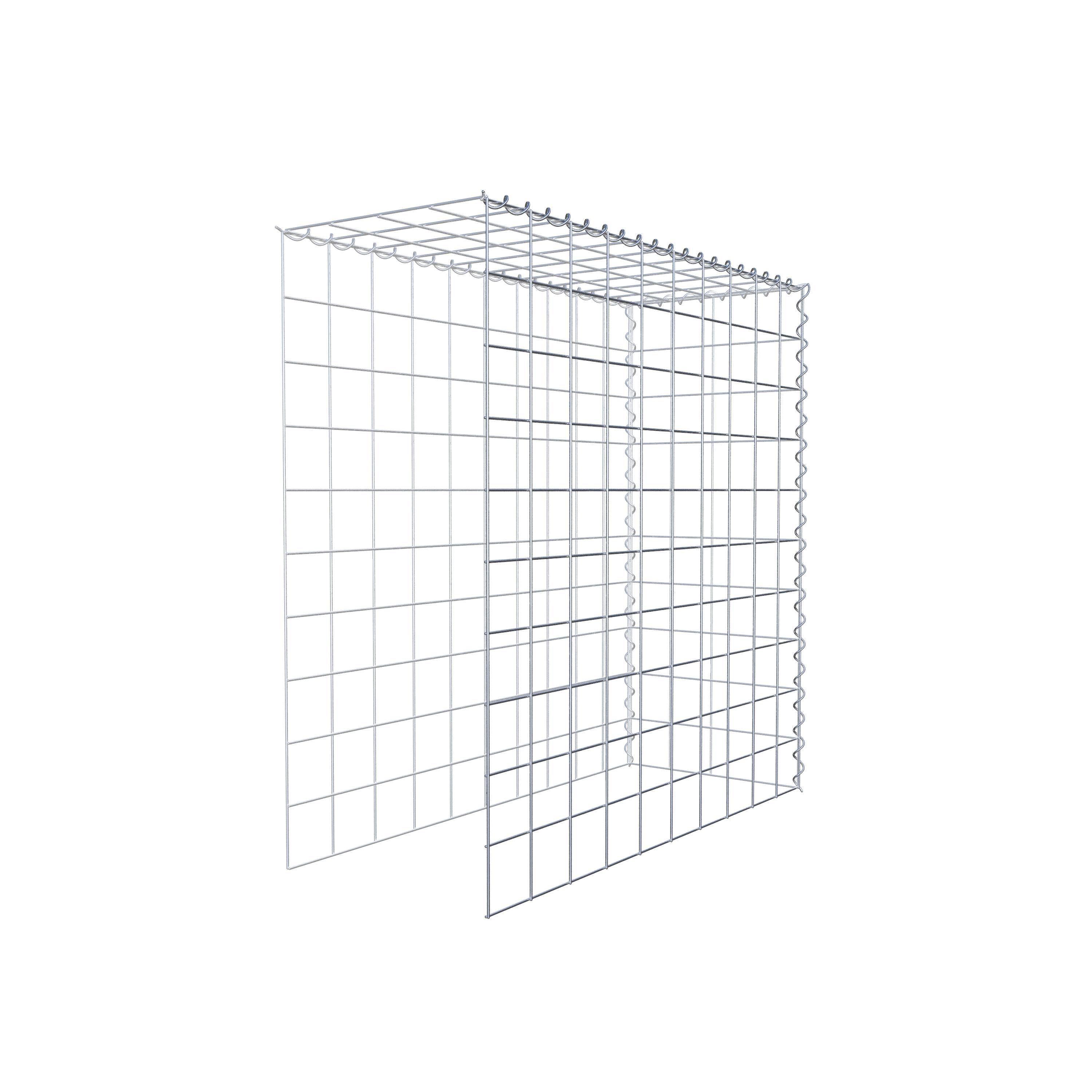 Gabião tipo 4 100 cm x 100 cm x 40 cm (C x A x P), malhagem 10 cm x 10 cm, espiral