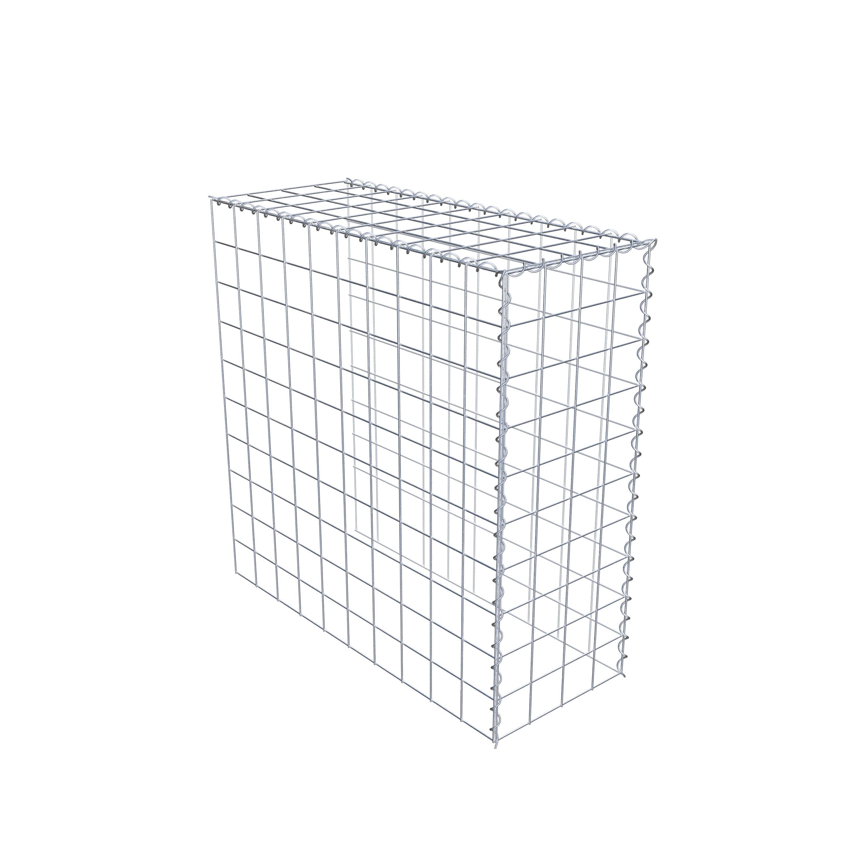 Gabião tipo 4 100 cm x 100 cm x 40 cm (C x A x P), malhagem 10 cm x 10 cm, espiral