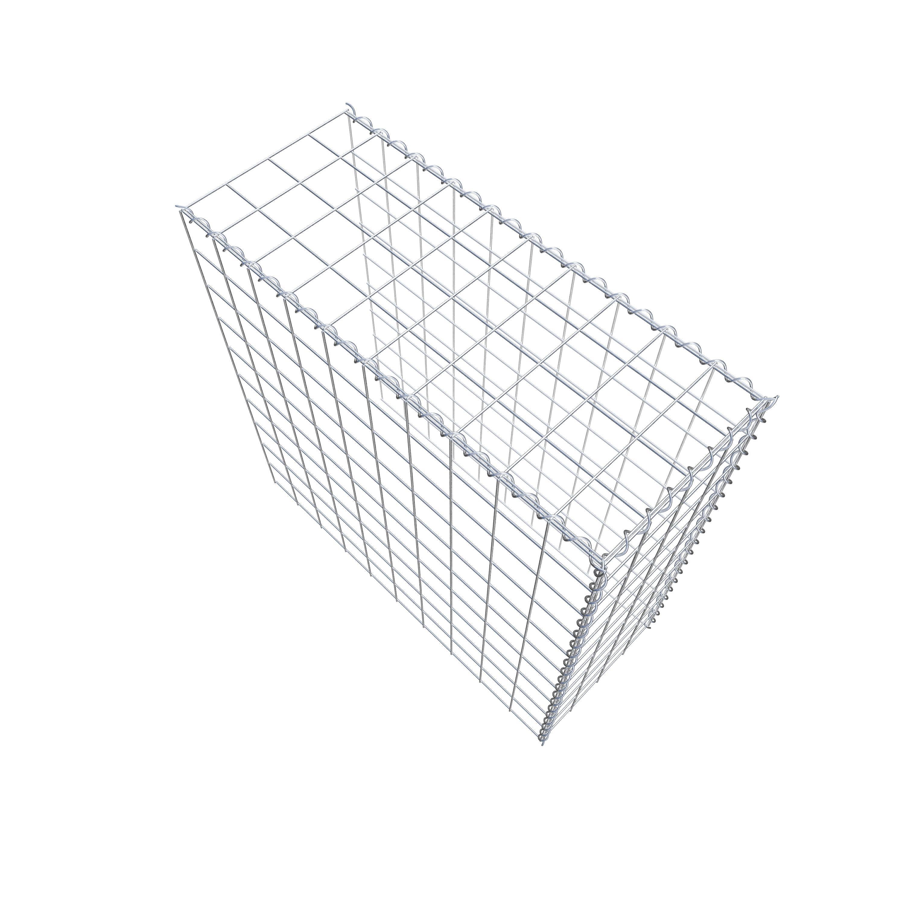 Gabião tipo 4 100 cm x 100 cm x 40 cm (C x A x P), malhagem 10 cm x 10 cm, espiral