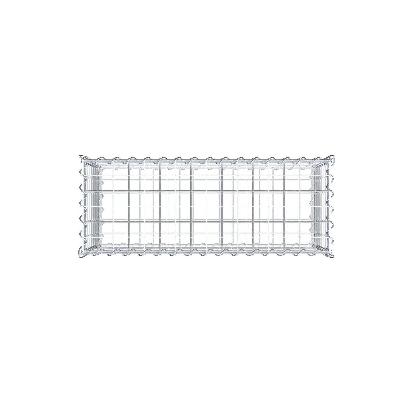 Gabion 80 cm x 40 cm x 30 cm (L x H x D), maskstorlek 5 cm x 5 cm, spiral