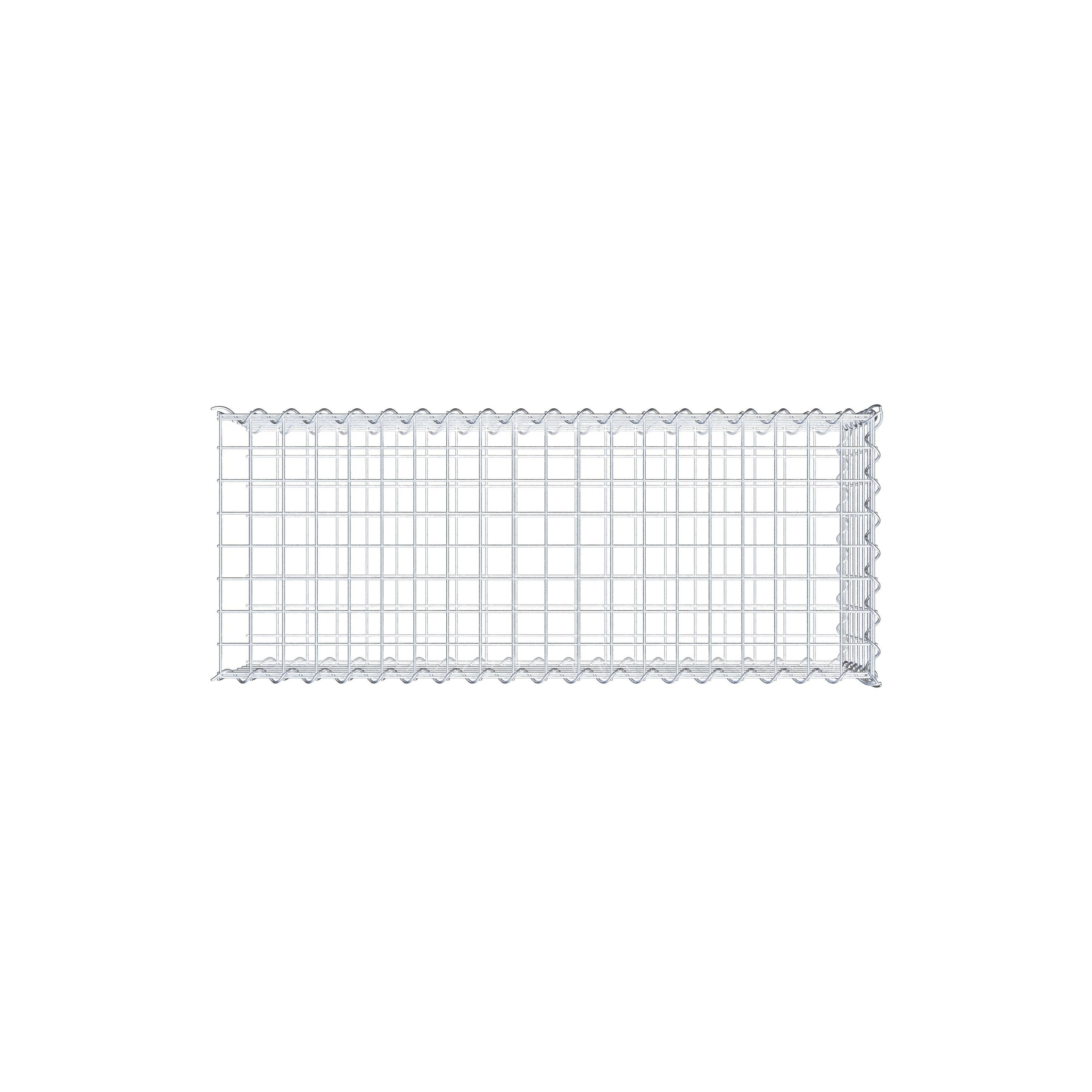 Gavión complementario tipo 2 100 cm x 30 cm x 40 cm (L x A x P), malla 5 cm x 5 cm, espiral
