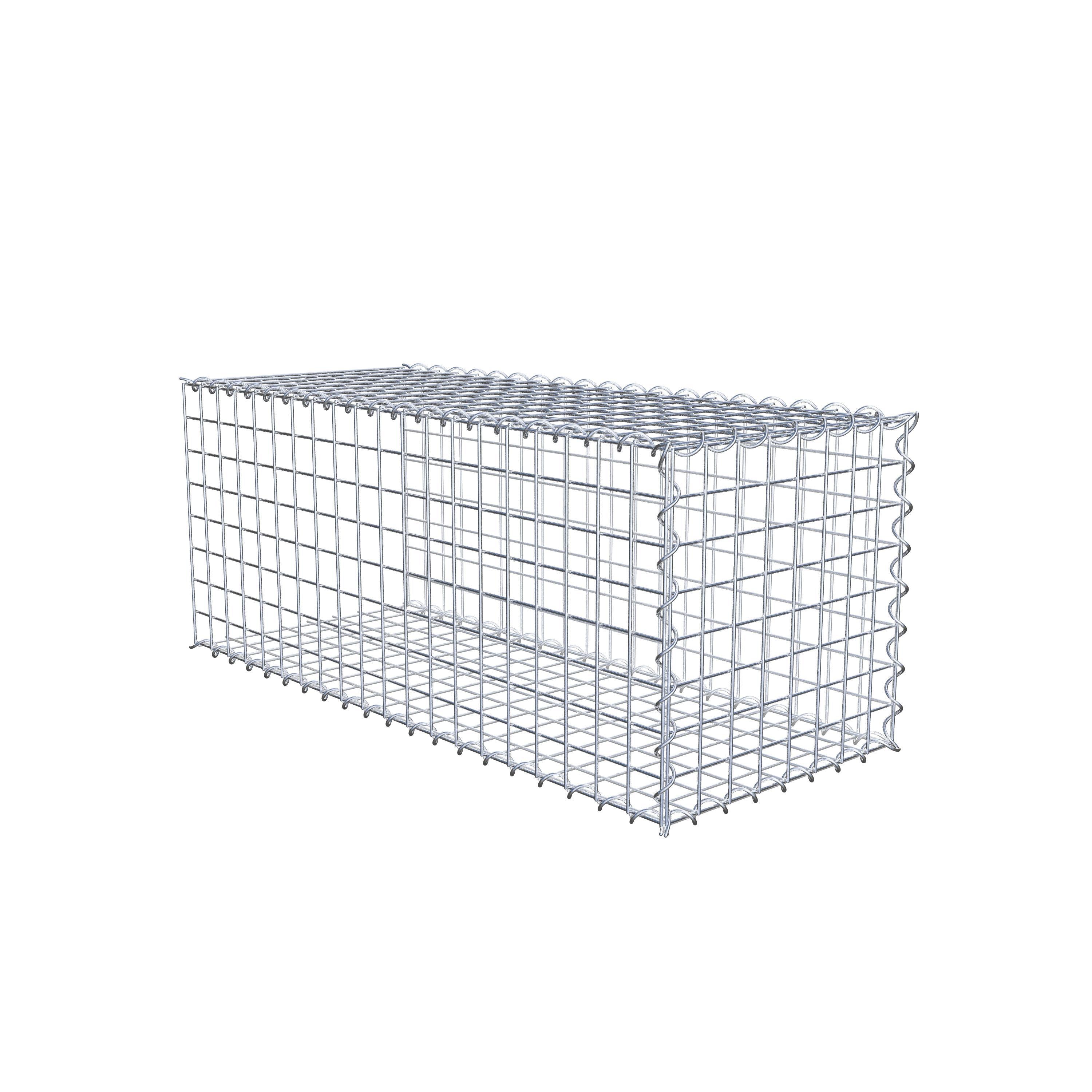 Gabbione aggiuntivo tipo 2 100 cm x 40 cm x 40 cm (L x H x P), maglia 5 cm x 5 cm, a spirale