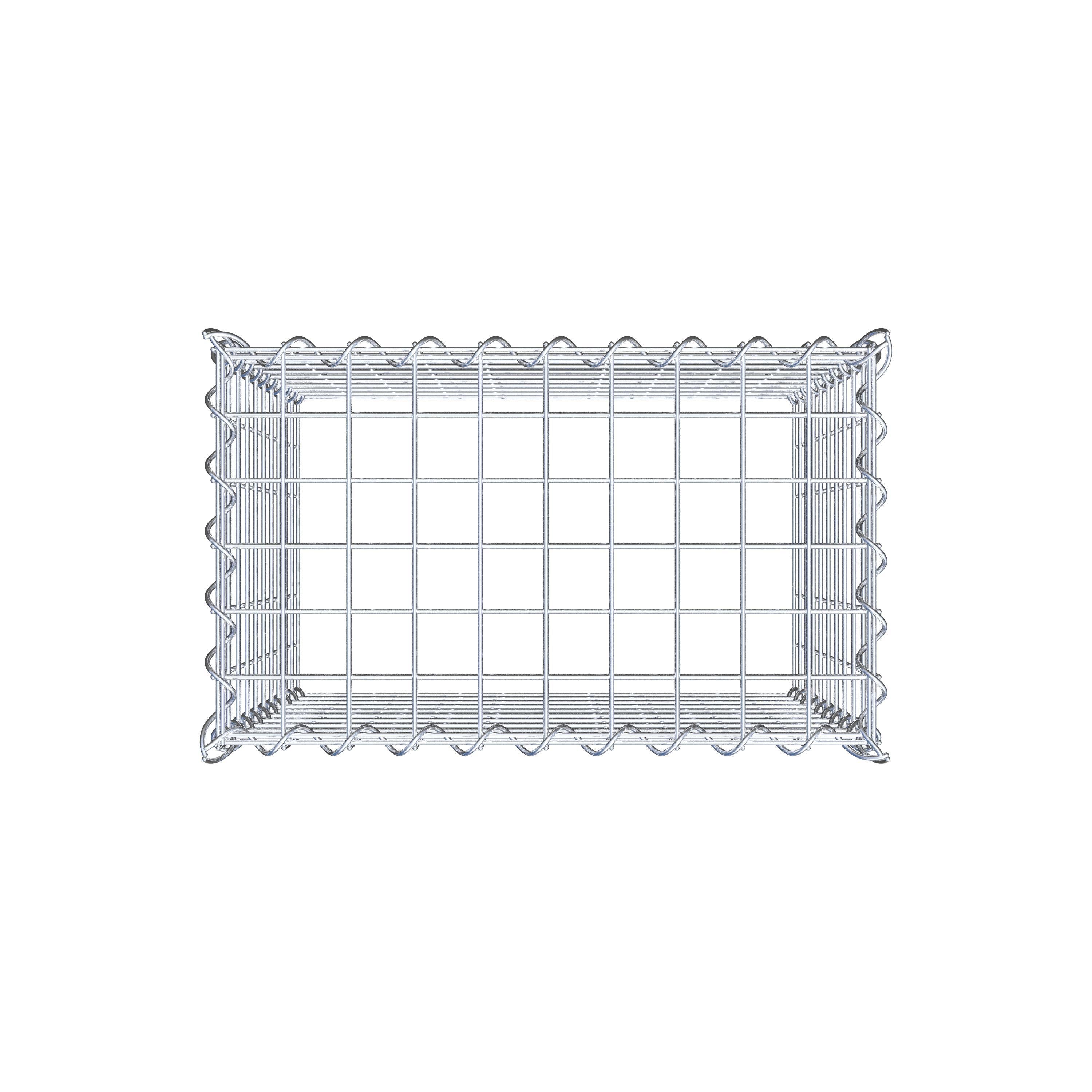 Gabbione aggiuntivo tipo 3 50 cm x 50 cm x 30 cm (L x H x P), dimensione maglia 5 cm x 5 cm, a spirale