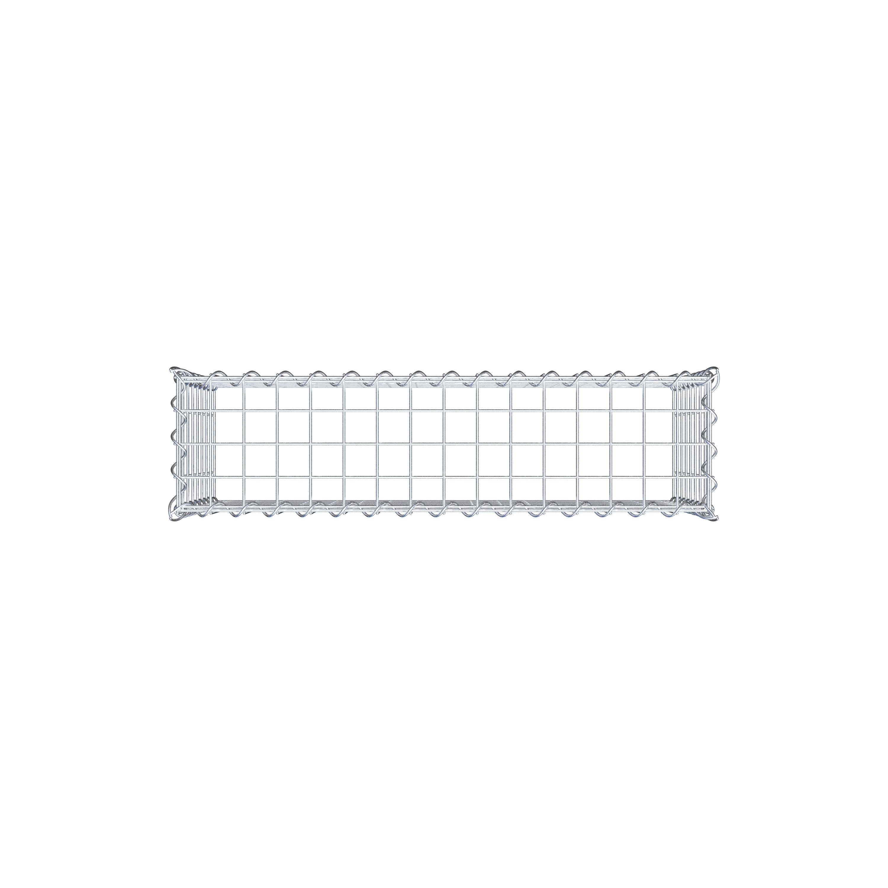 Gabbione aggiuntivo tipo 3 80 cm x 40 cm x 20 cm (L x H x P), dimensione maglia 5 cm x 5 cm, a spirale
