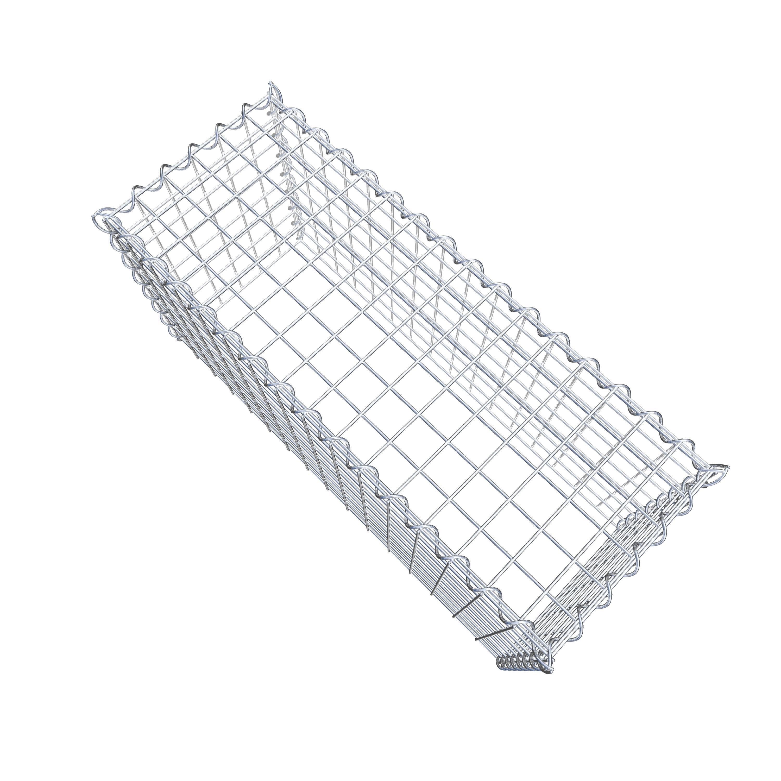 Gabion rapporté type 3 80 cm x 40 cm x 30 cm (L x H x P), mailles 5 cm x 5 cm, spirale