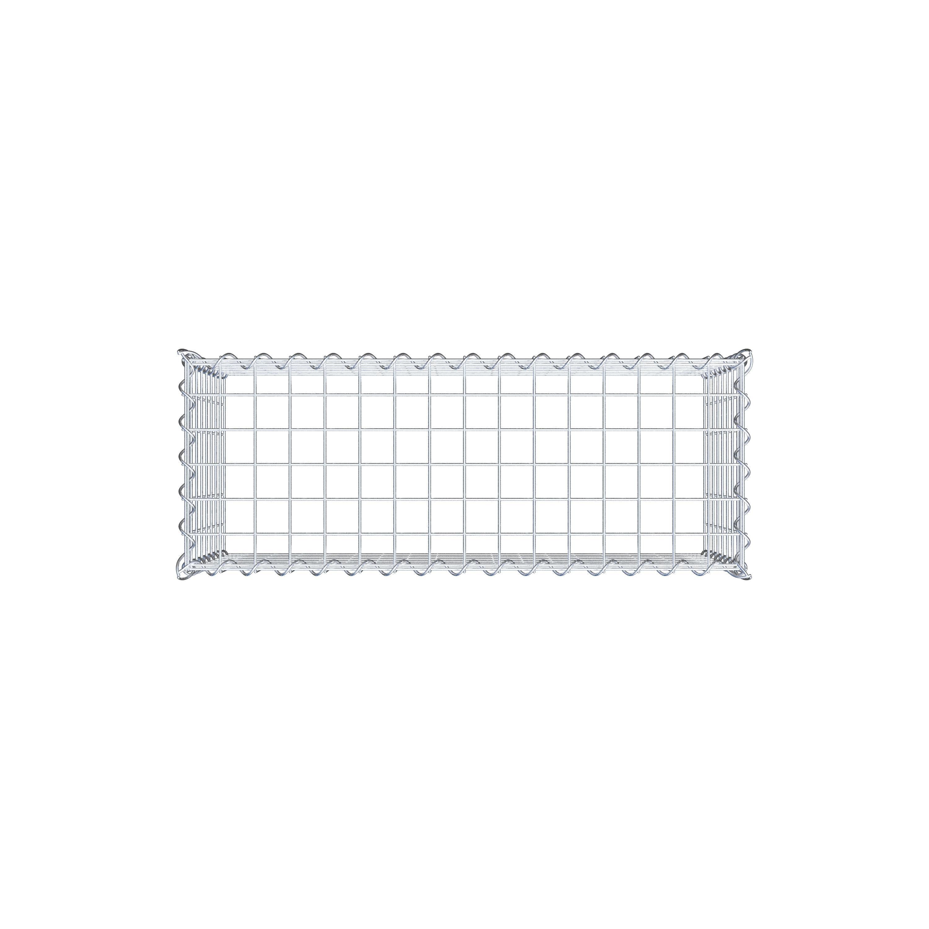 Gabion rapporté type 3 80 cm x 40 cm x 30 cm (L x H x P), mailles 5 cm x 5 cm, spirale