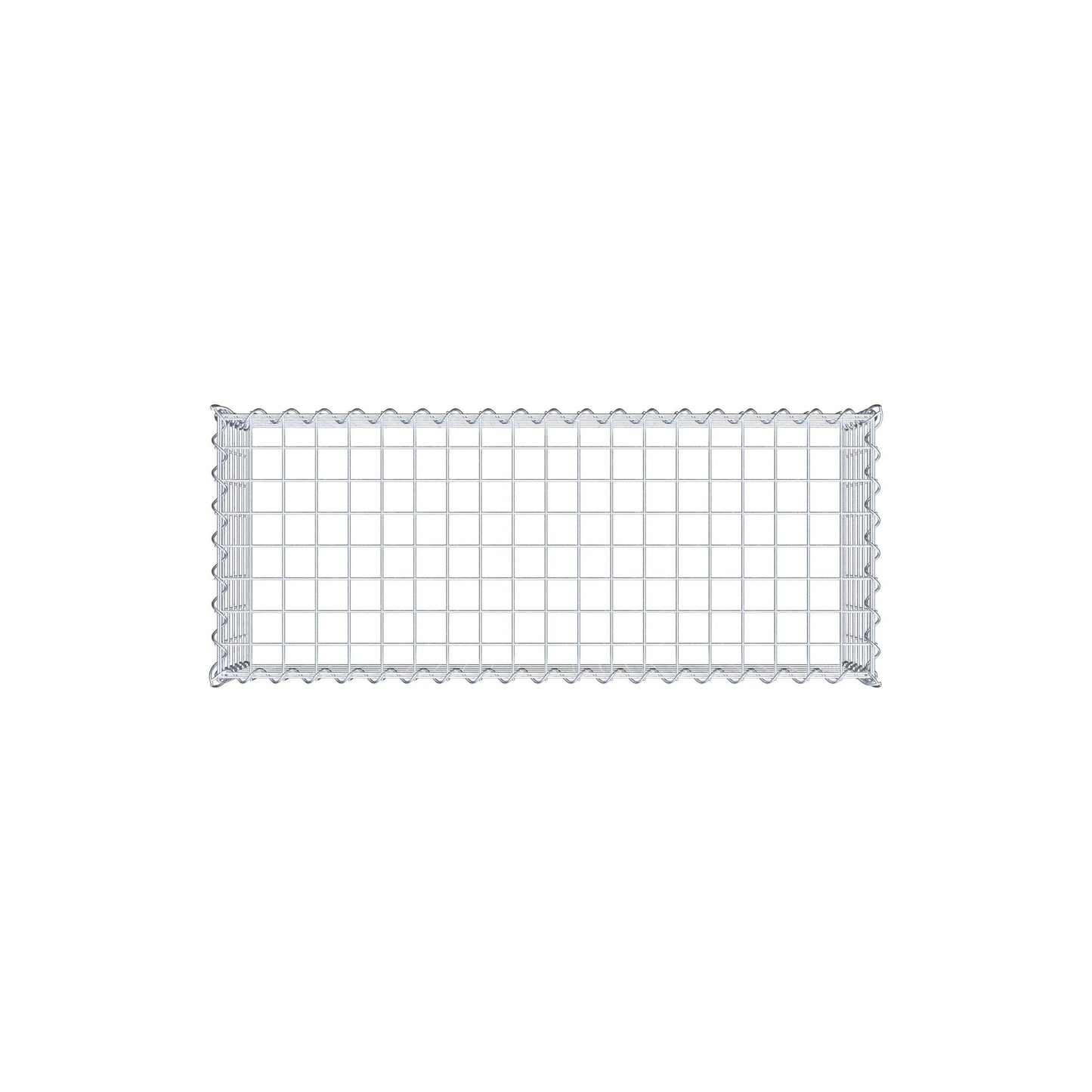 Grown-on gabion type 3 100 cm x 30 cm x 40 cm (L x H x D), mesh size 5 cm x 5 cm, spiral