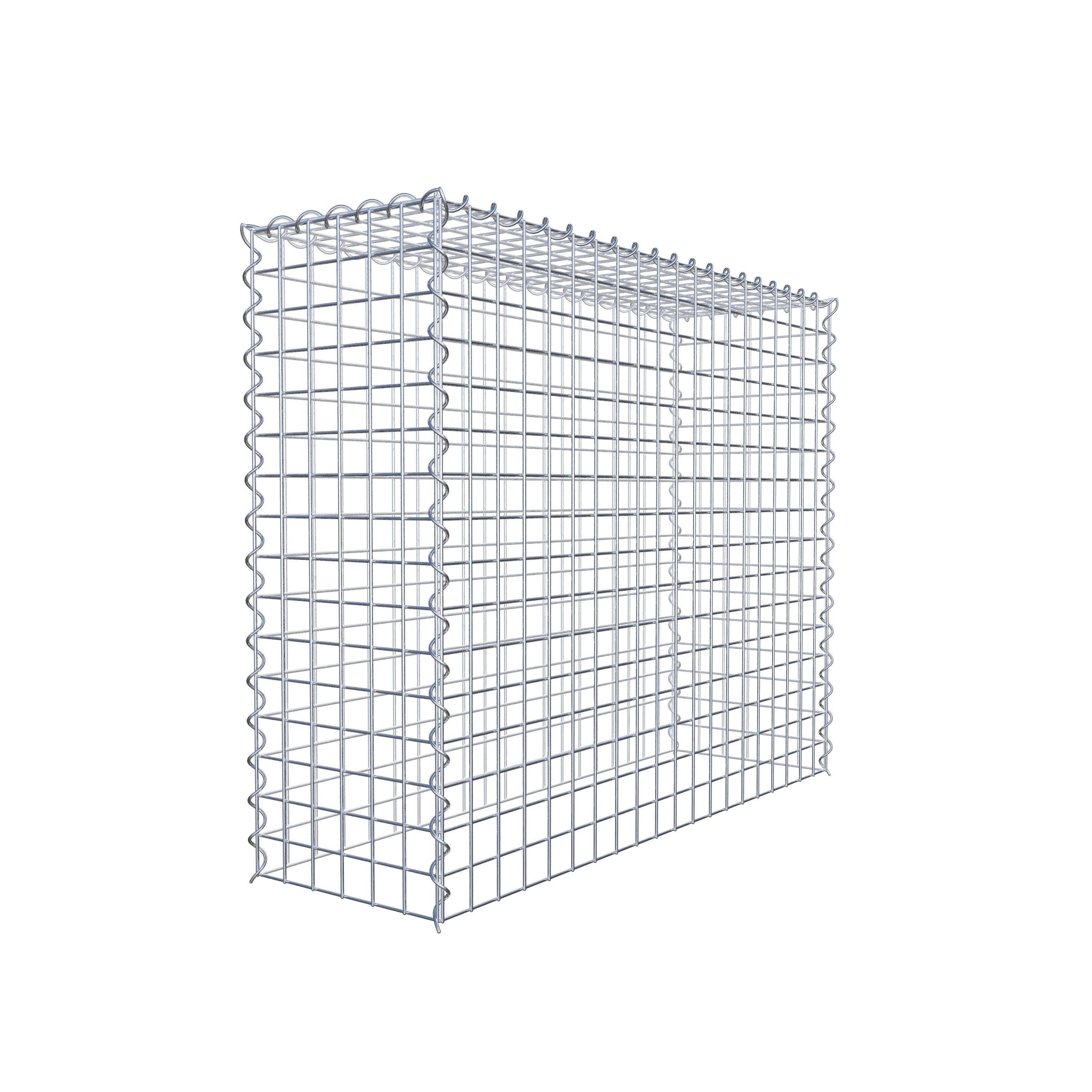 Gabion rapporté type 3 100 cm x 80 cm x 30 cm (L x H x P), mailles 5 cm x 5 cm, spirale