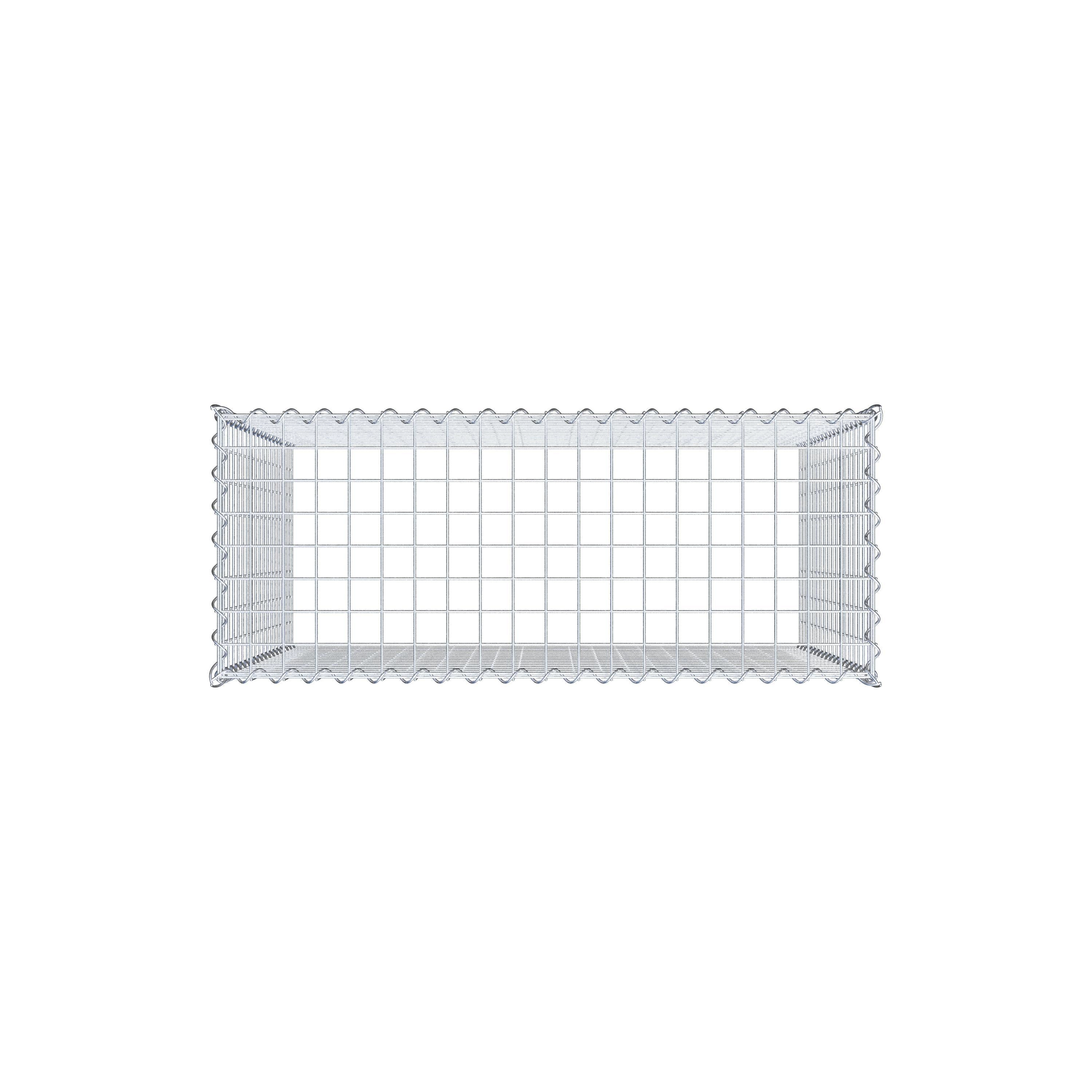 Gavión complementario tipo 3 100 cm x 90 cm x 40 cm (L x A x P), malla 5 cm x 5 cm, espiral