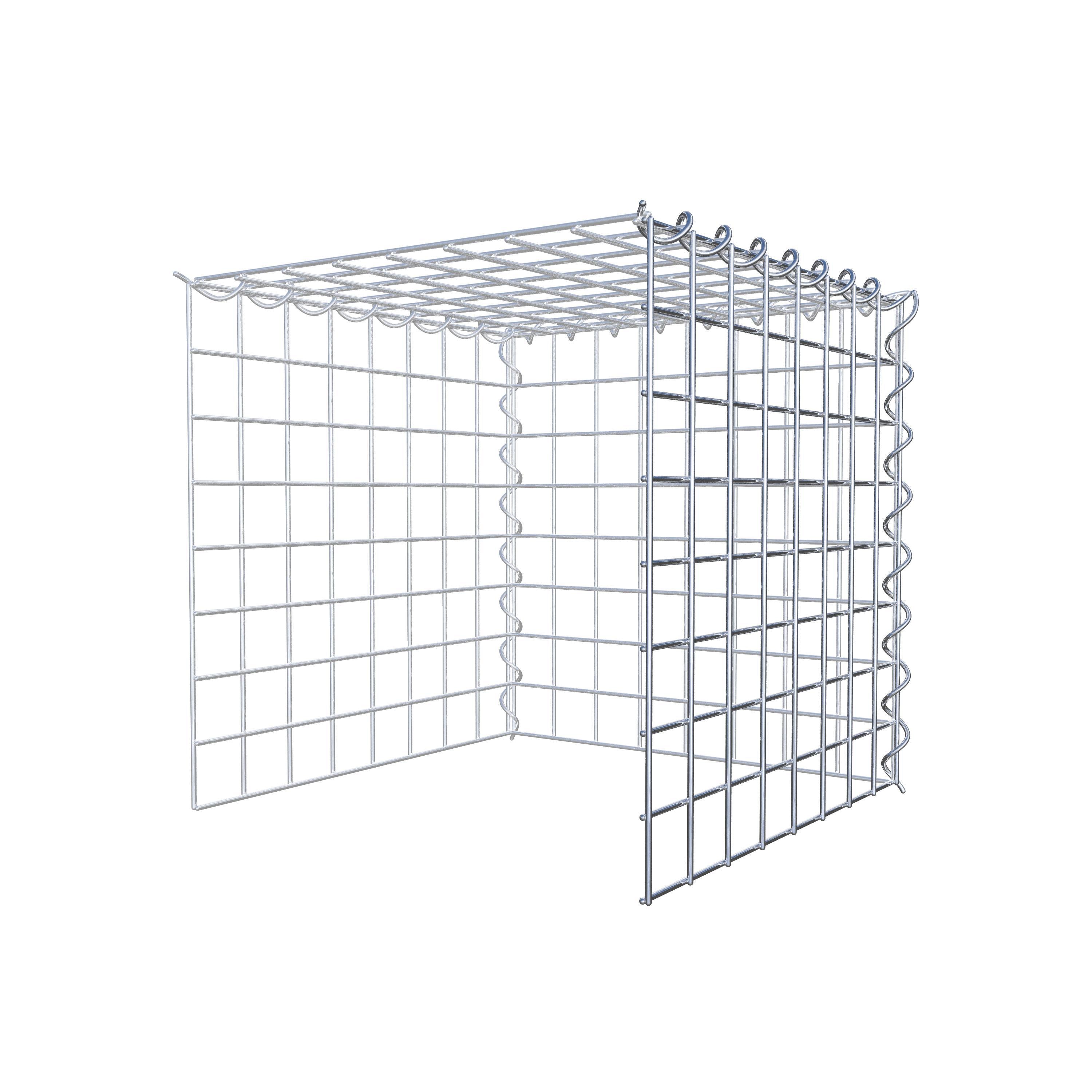 Gabião tipo 4 40 cm x 40 cm x 40 cm (C x A x P), malhagem 5 cm x 5 cm, espiral