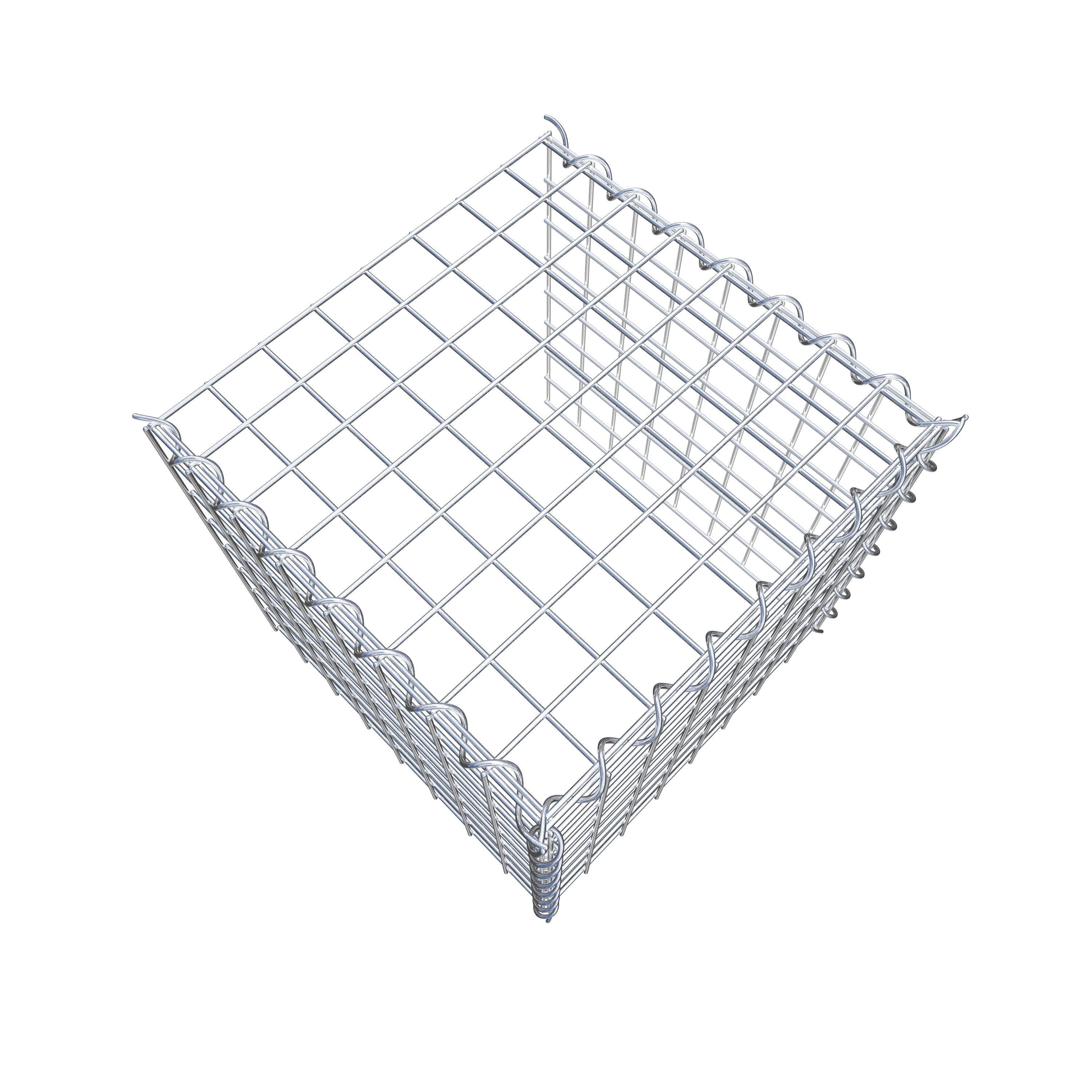 Gabião tipo 4 40 cm x 40 cm x 40 cm (C x A x P), malhagem 5 cm x 5 cm, espiral